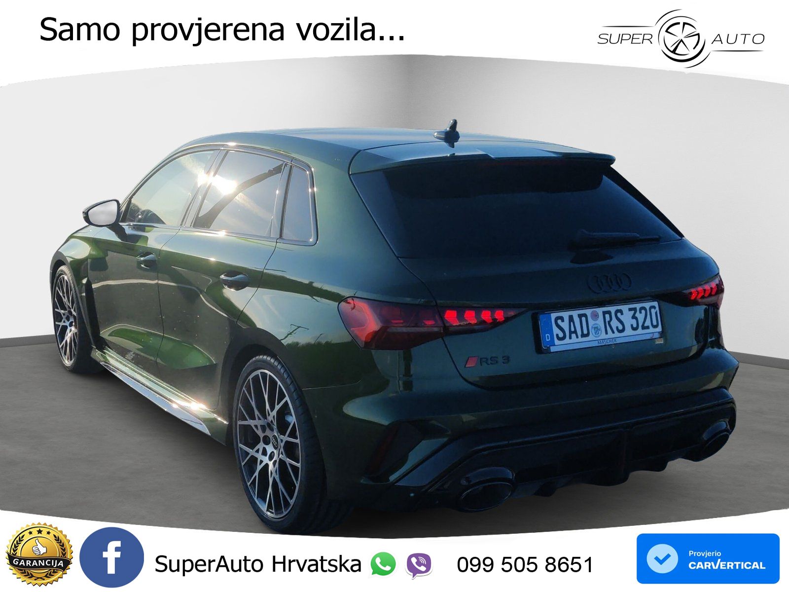 Audi RS3 Sedan 2.5 TFSI (400 KS) quattro S tronic LED+GR SJED+ACC