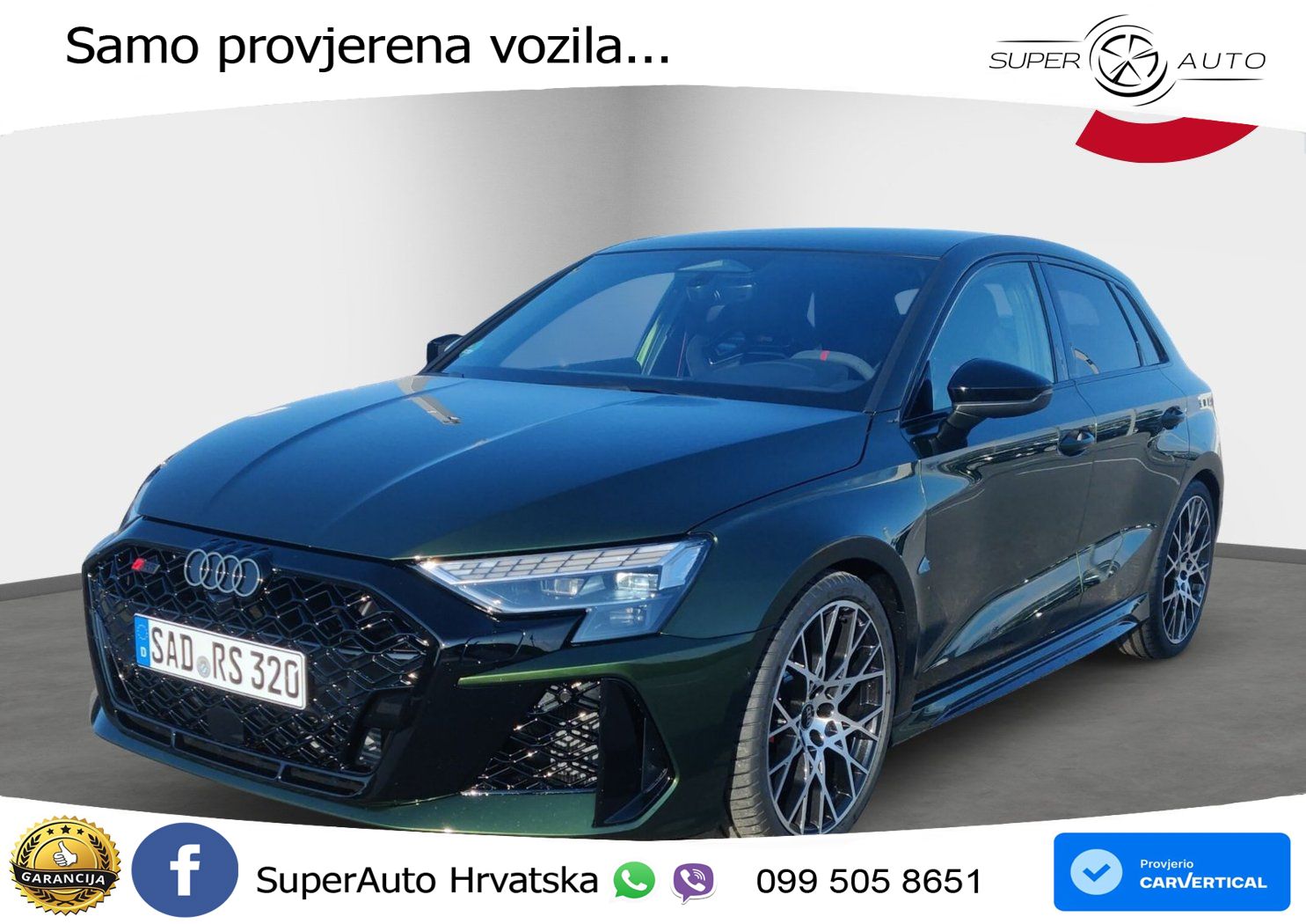 Audi RS3 Sedan 2.5 TFSI (400 KS) quattro S tronic LED+GR SJED+ACC