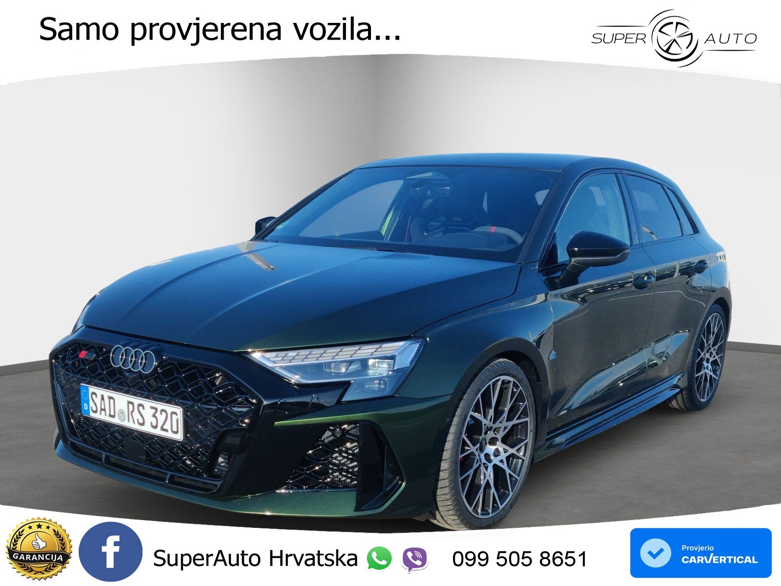 Audi RS3 Sedan 2.5 TFSI (400 KS) quattro S tronic LED+GR SJED+ACC