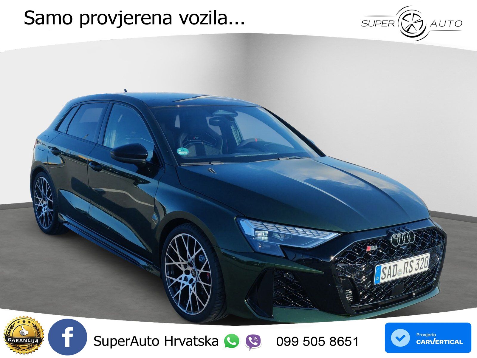 Audi RS3 Sedan 2.5 TFSI (400 KS) quattro S tronic LED+GR SJED+ACC