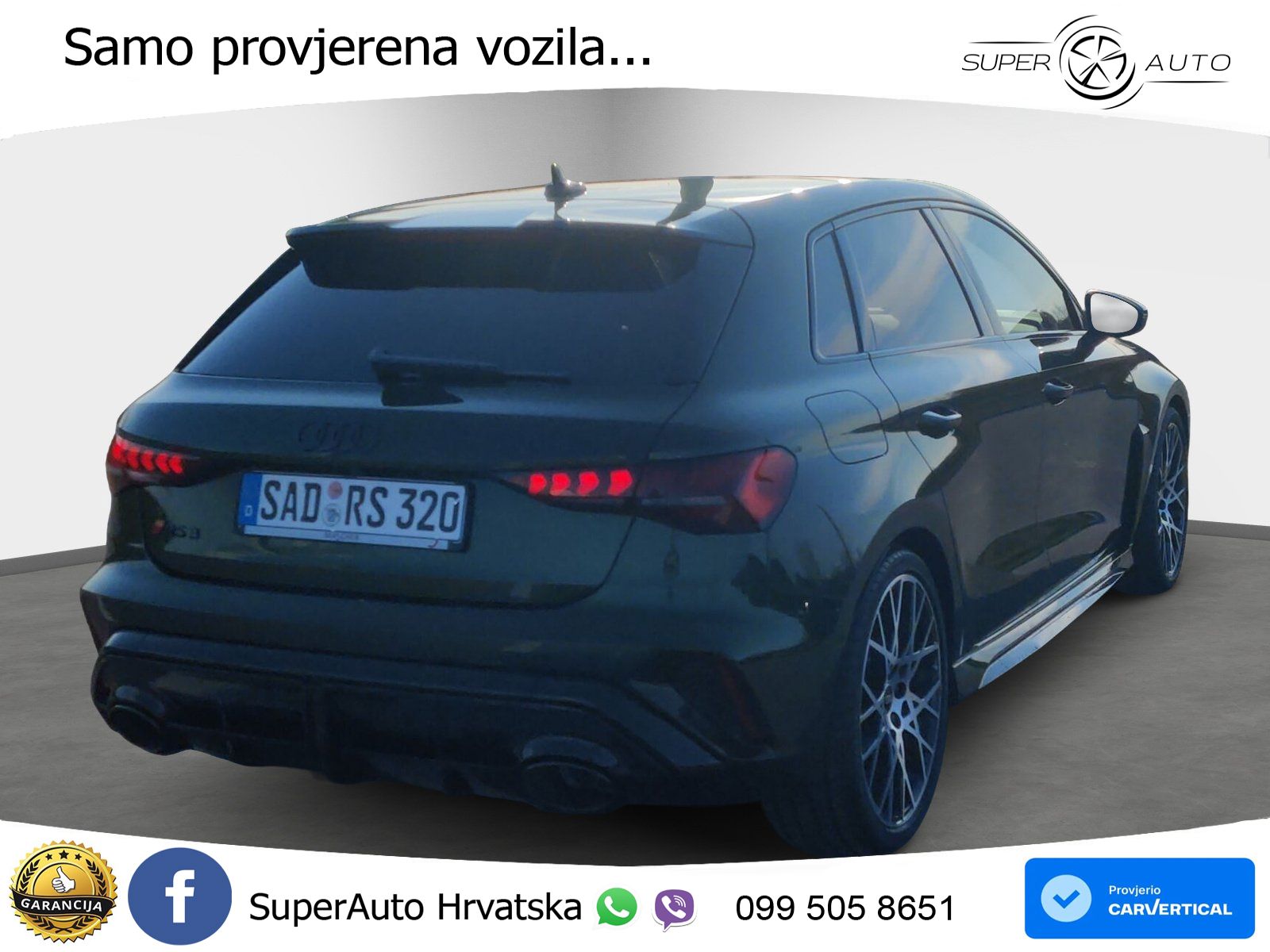 Audi RS3 Sedan 2.5 TFSI (400 KS) quattro S tronic LED+GR SJED+ACC