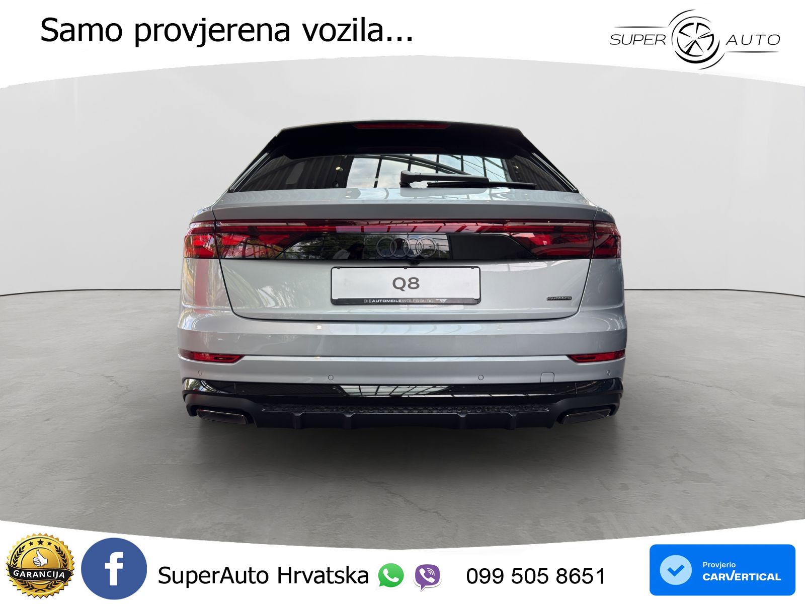 Audi Q8 60 TFSIe V6 (490 KS) quattro Tiptronic LED+GR SJED+ACC