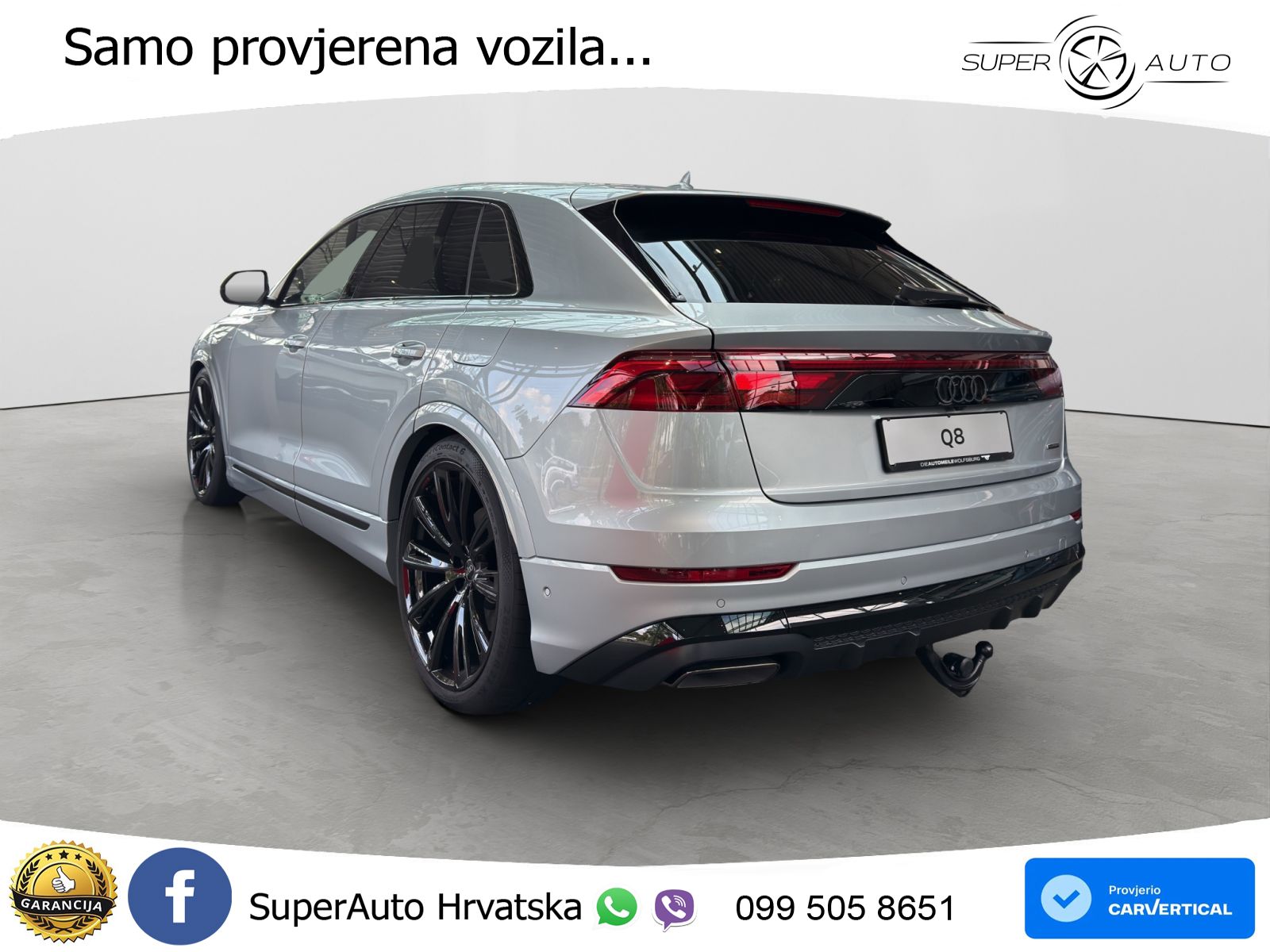 Audi Q8 60 TFSIe V6 (490 KS) quattro Tiptronic LED+GR SJED+ACC