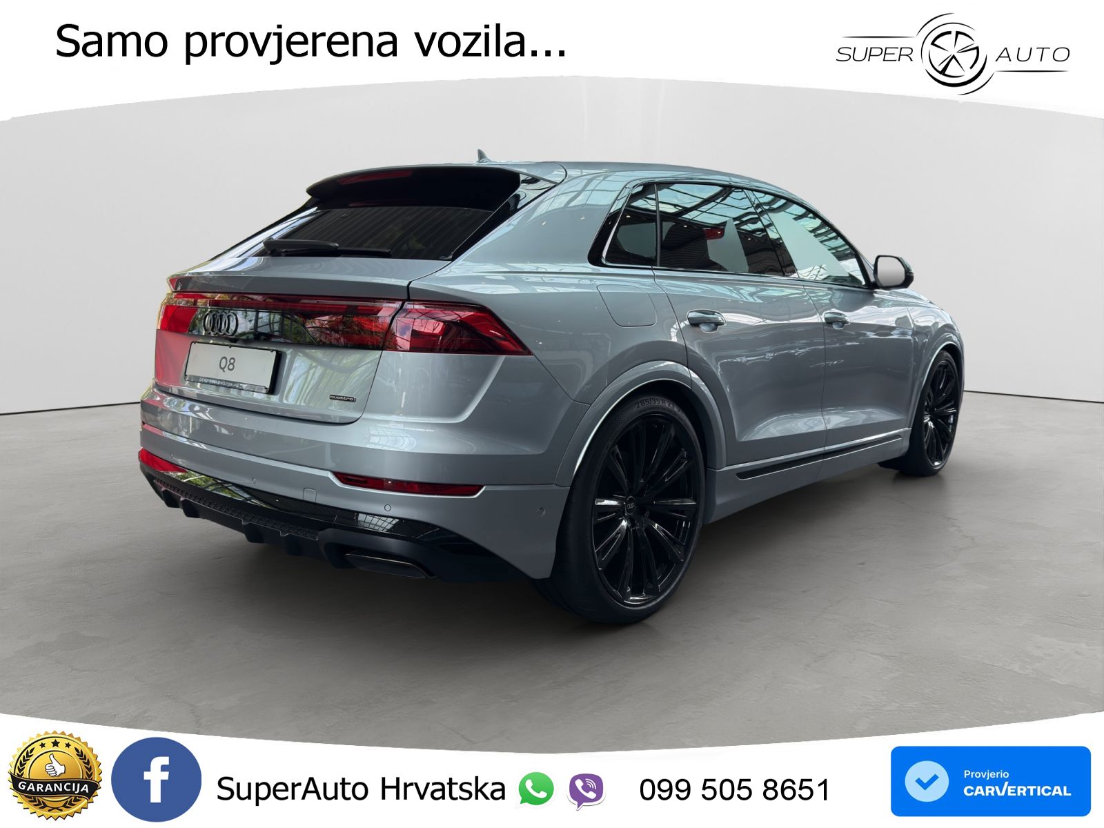 Audi Q8 60 TFSIe V6 (490 KS) quattro Tiptronic LED+GR SJED+ACC