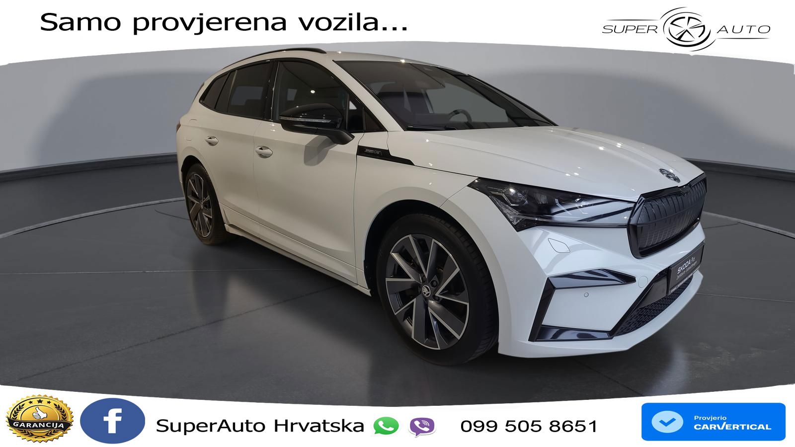Škoda Enyaq iV 80x 82 kWh (265 KS) AWD SportLine LED+GR SJED+ACC
