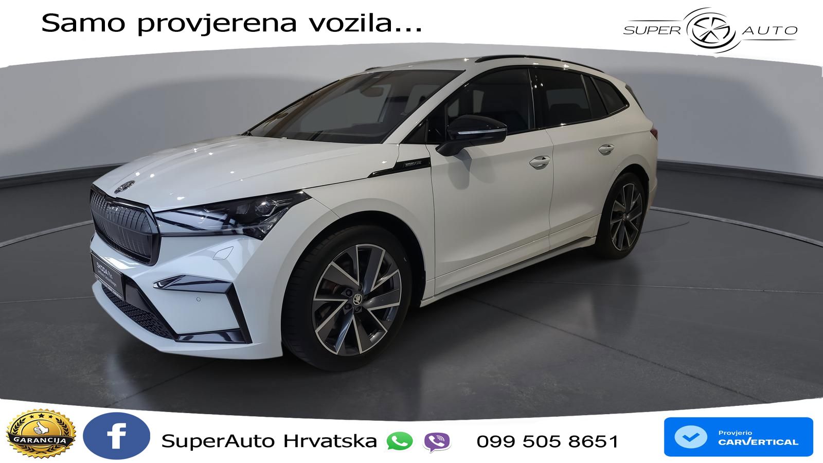 Škoda Enyaq iV 80x 82 kWh (265 KS) AWD SportLine LED+GR SJED+ACC
