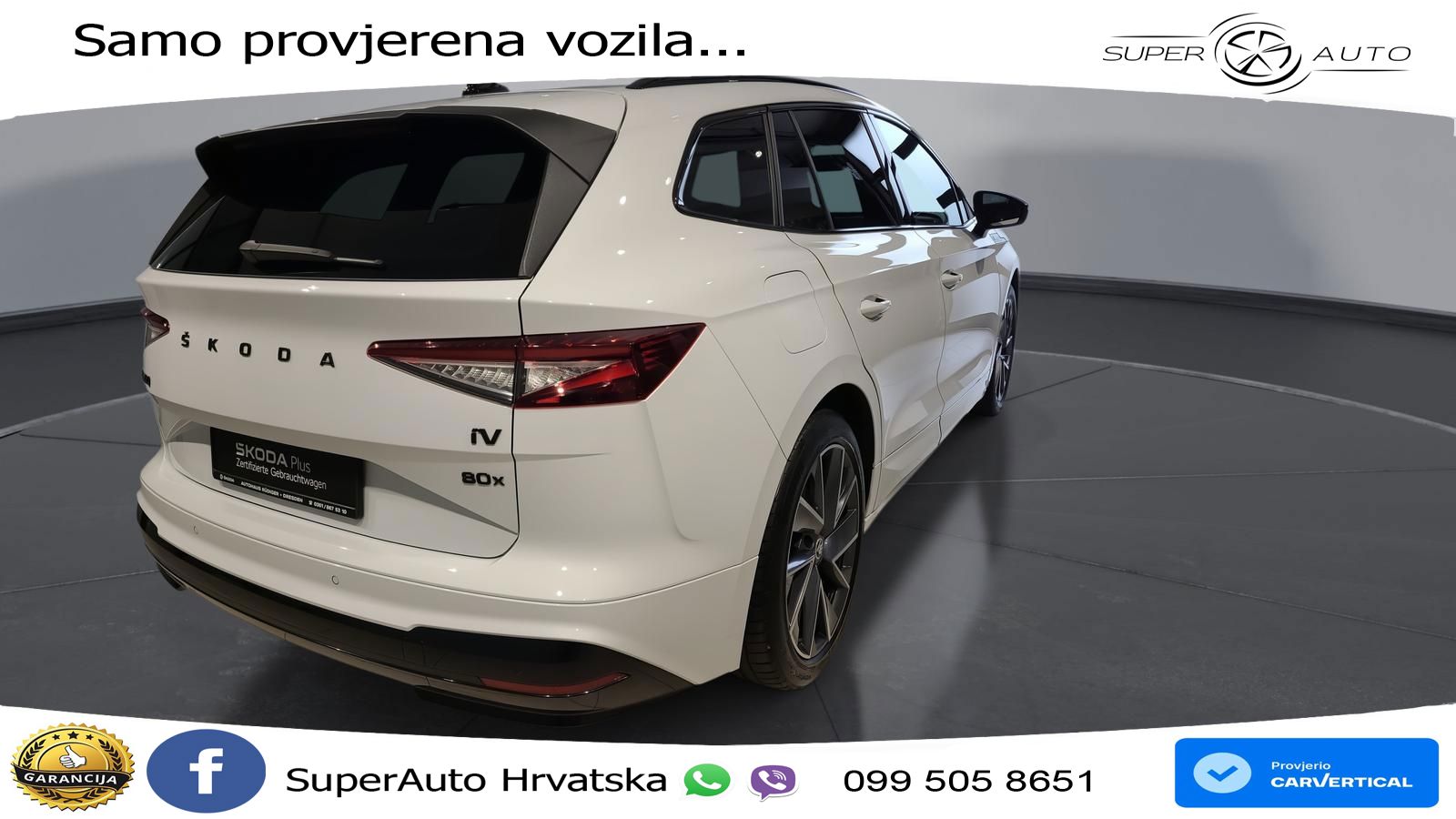 Škoda Enyaq iV 80x 82 kWh (265 KS) AWD SportLine LED+GR SJED+ACC