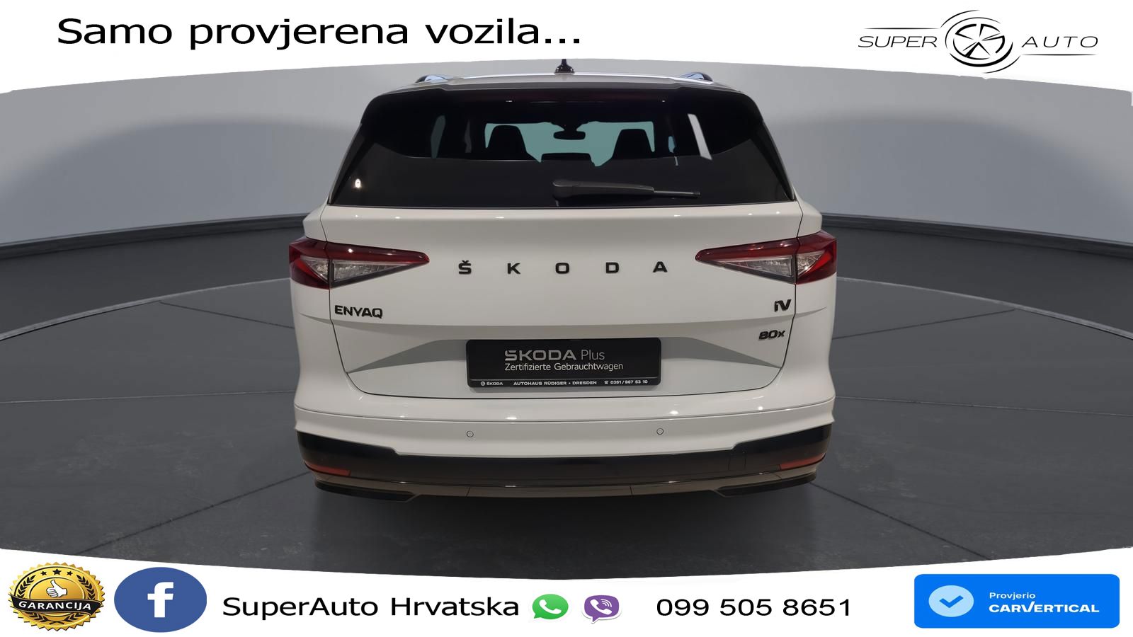Škoda Enyaq iV 80x 82 kWh (265 KS) AWD SportLine LED+GR SJED+ACC