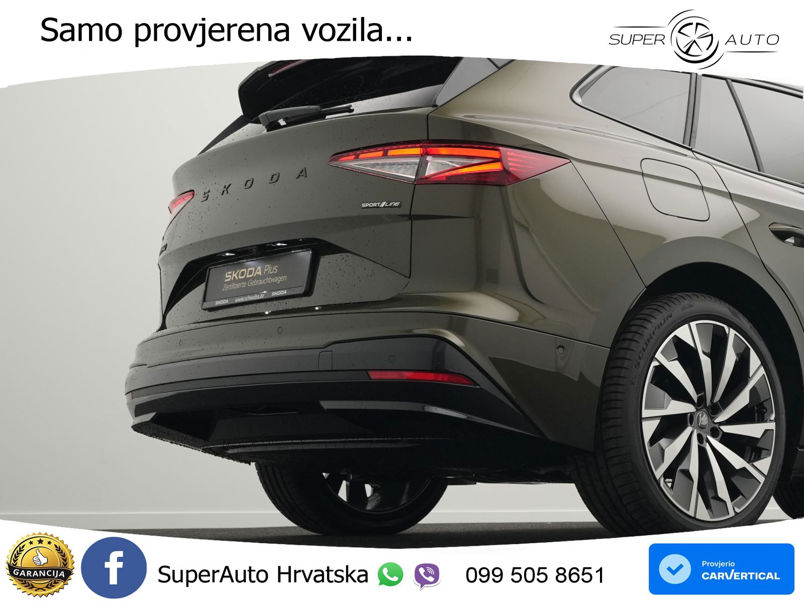 Škoda Enyaq 85 82 kWh (286 KS) SportLine LED+GR SJED+ACC