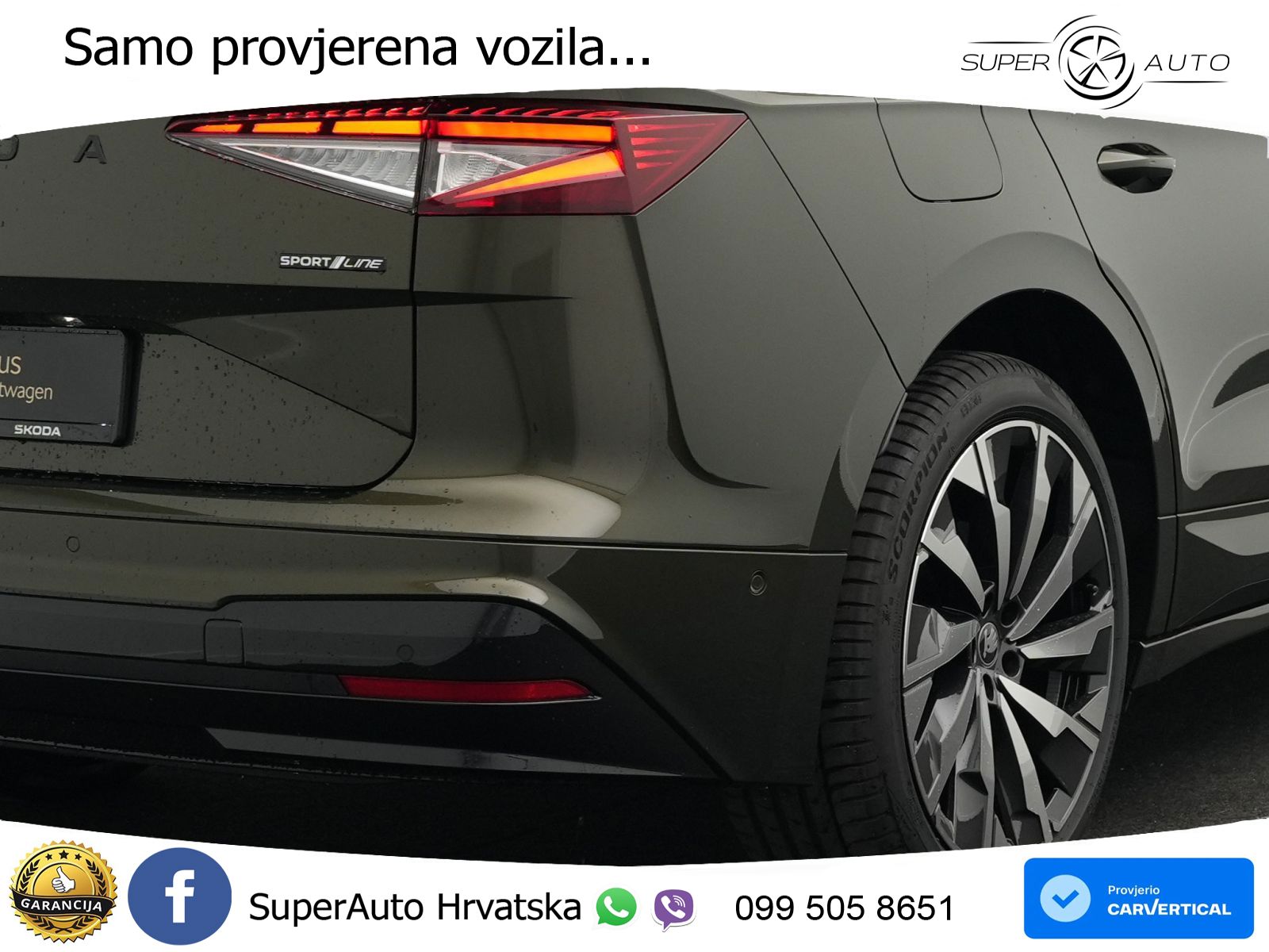 Škoda Enyaq 85 82 kWh (286 KS) SportLine LED+GR SJED+ACC
