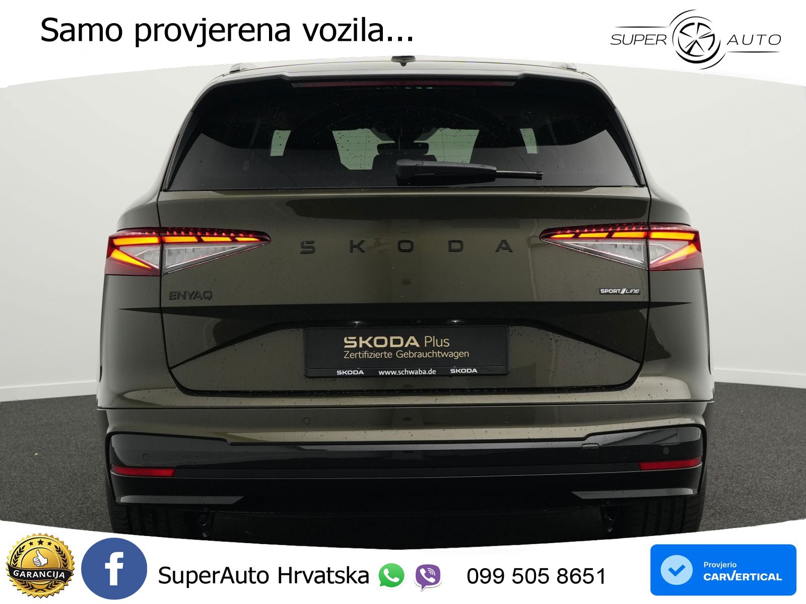 Škoda Enyaq 85 82 kWh (286 KS) SportLine LED+GR SJED+ACC