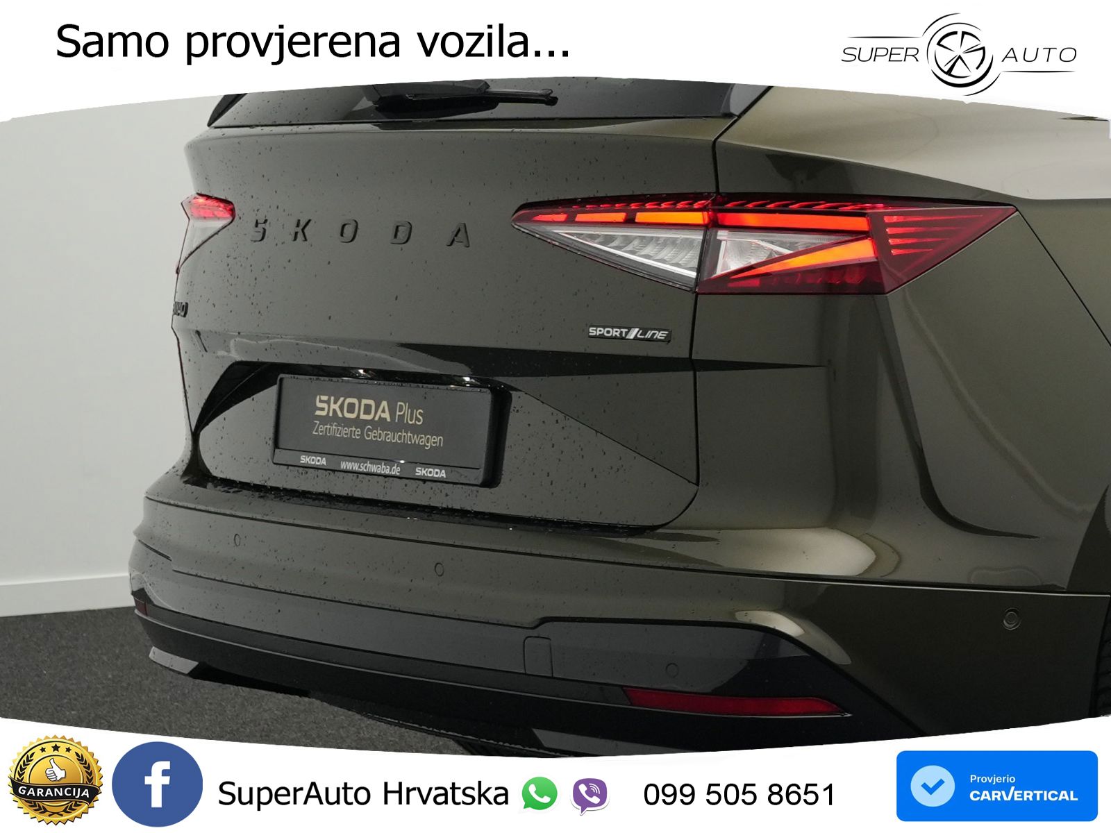 Škoda Enyaq 85 82 kWh (286 KS) SportLine LED+GR SJED+ACC