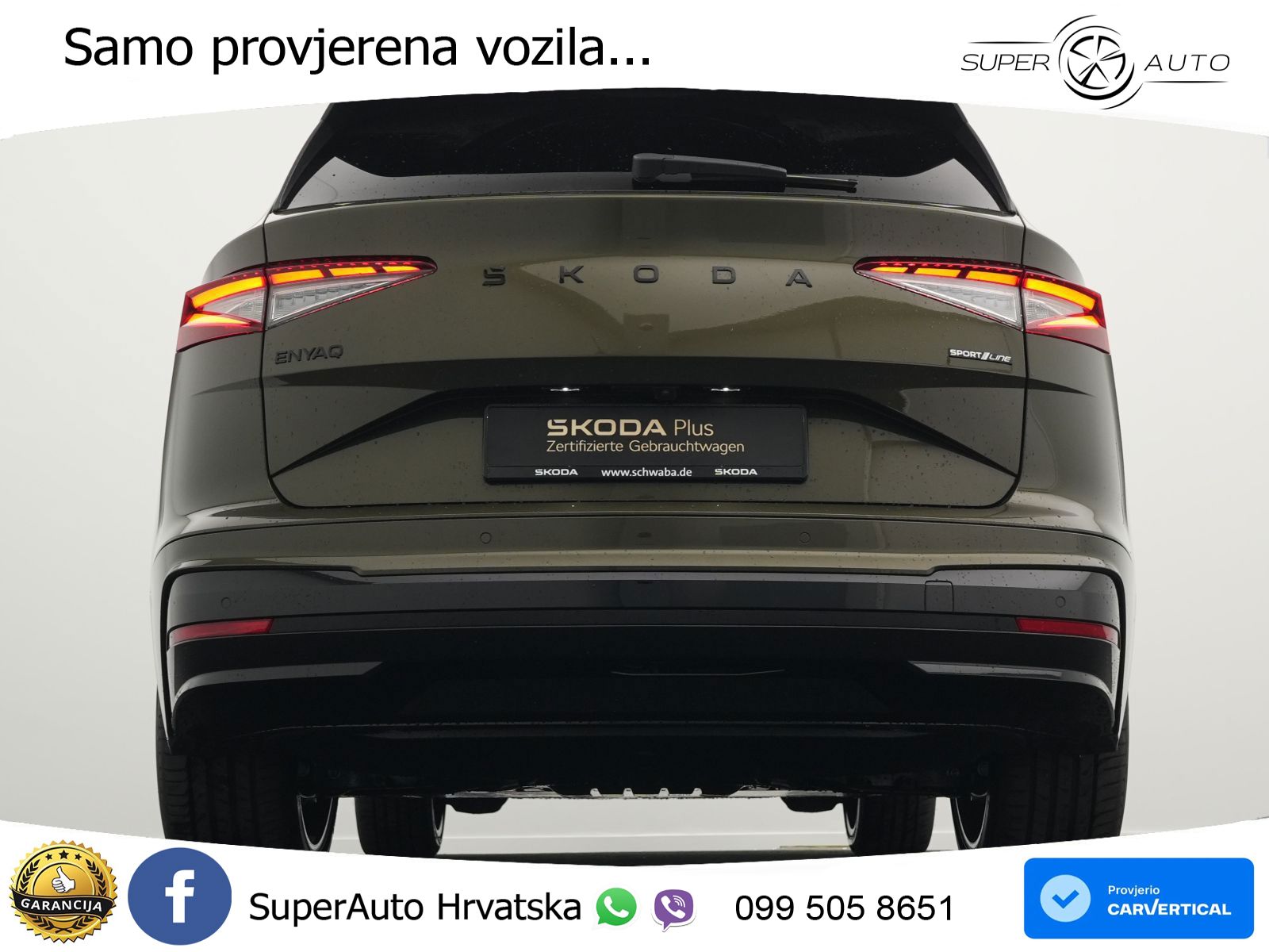 Škoda Enyaq 85 82 kWh (286 KS) SportLine LED+GR SJED+ACC