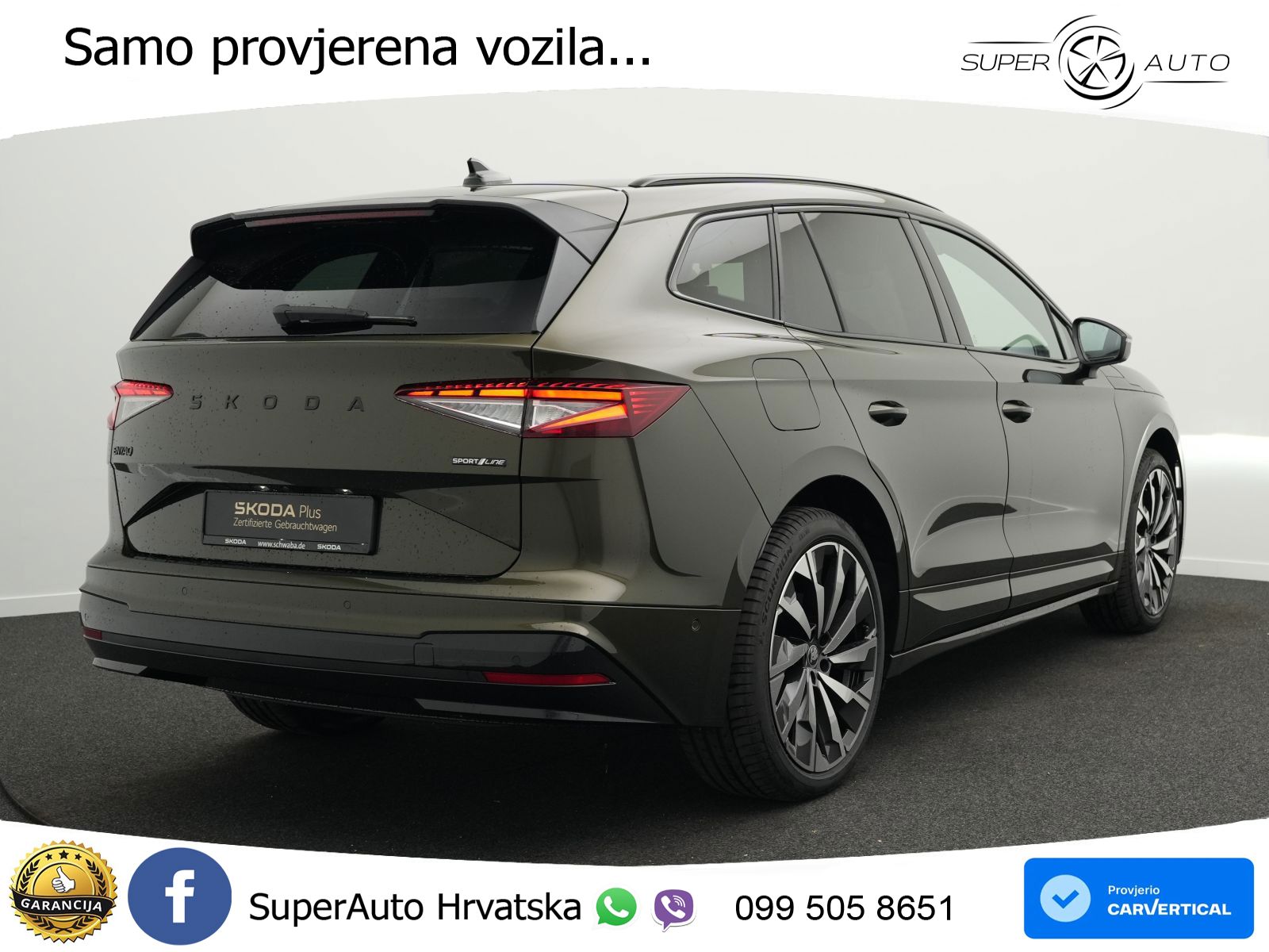 Škoda Enyaq 85 82 kWh (286 KS) SportLine LED+GR SJED+ACC