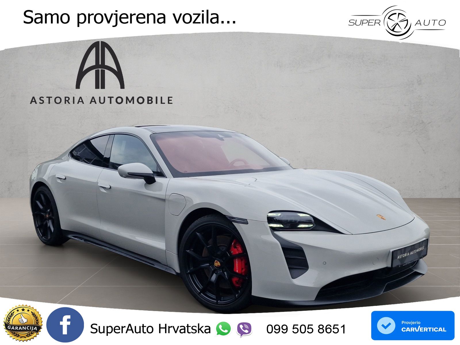 Porsche Taycan GTS Performance Plus 93.4 kWh (598 KS)