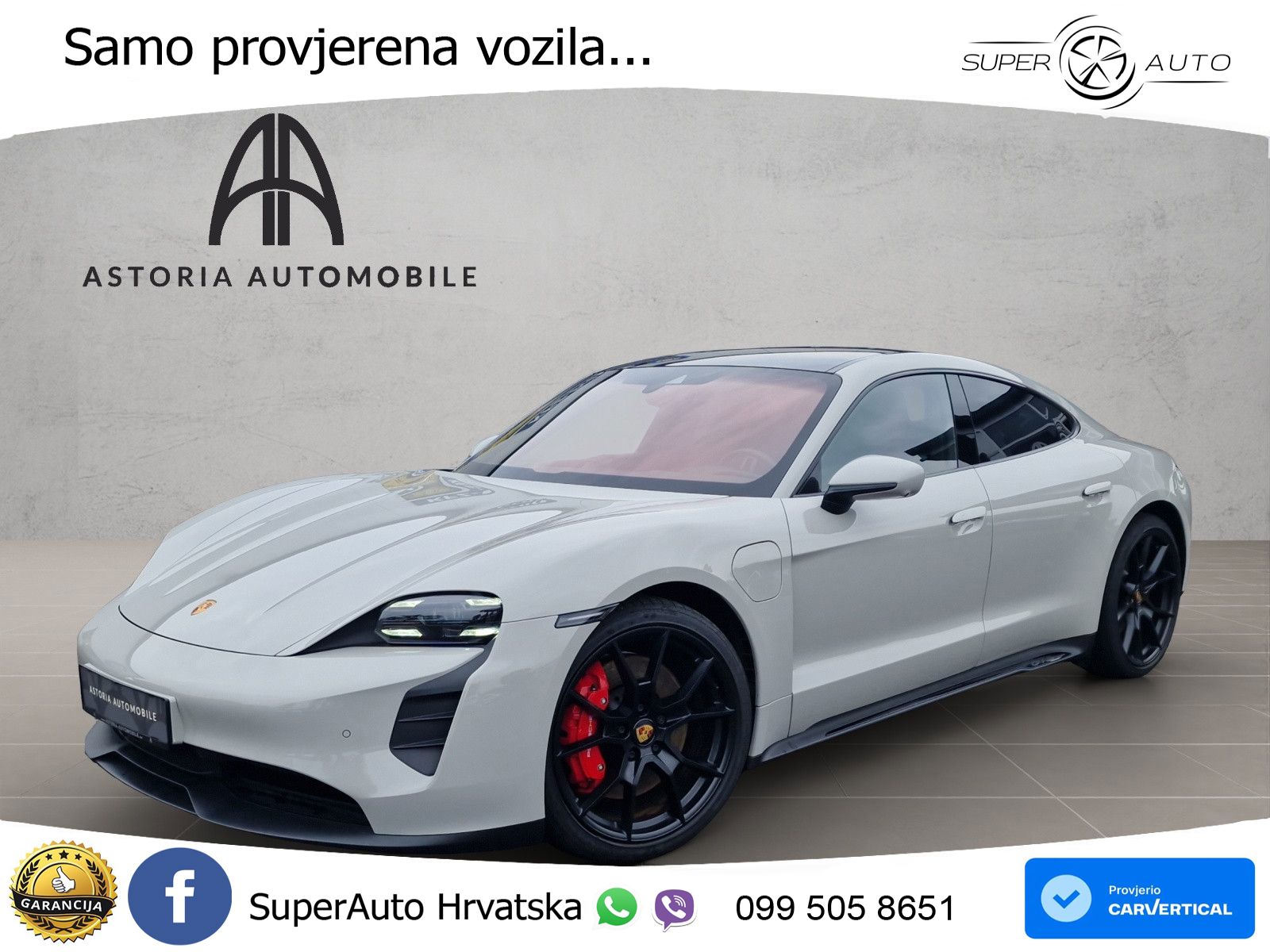 Porsche Taycan GTS Performance Plus 93.4 kWh (598 KS)