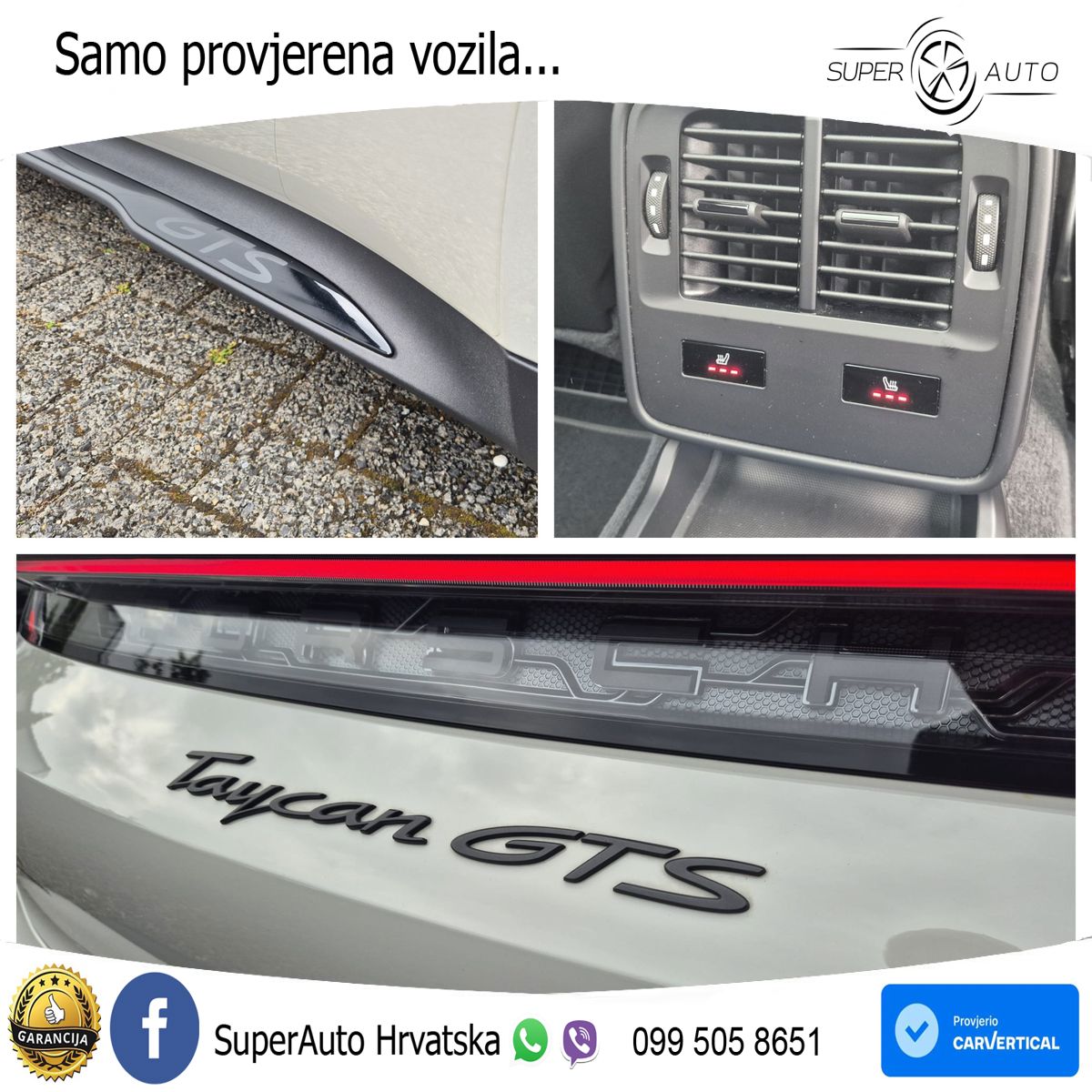 Porsche Taycan GTS Performance Plus 93.4 kWh (598 KS)