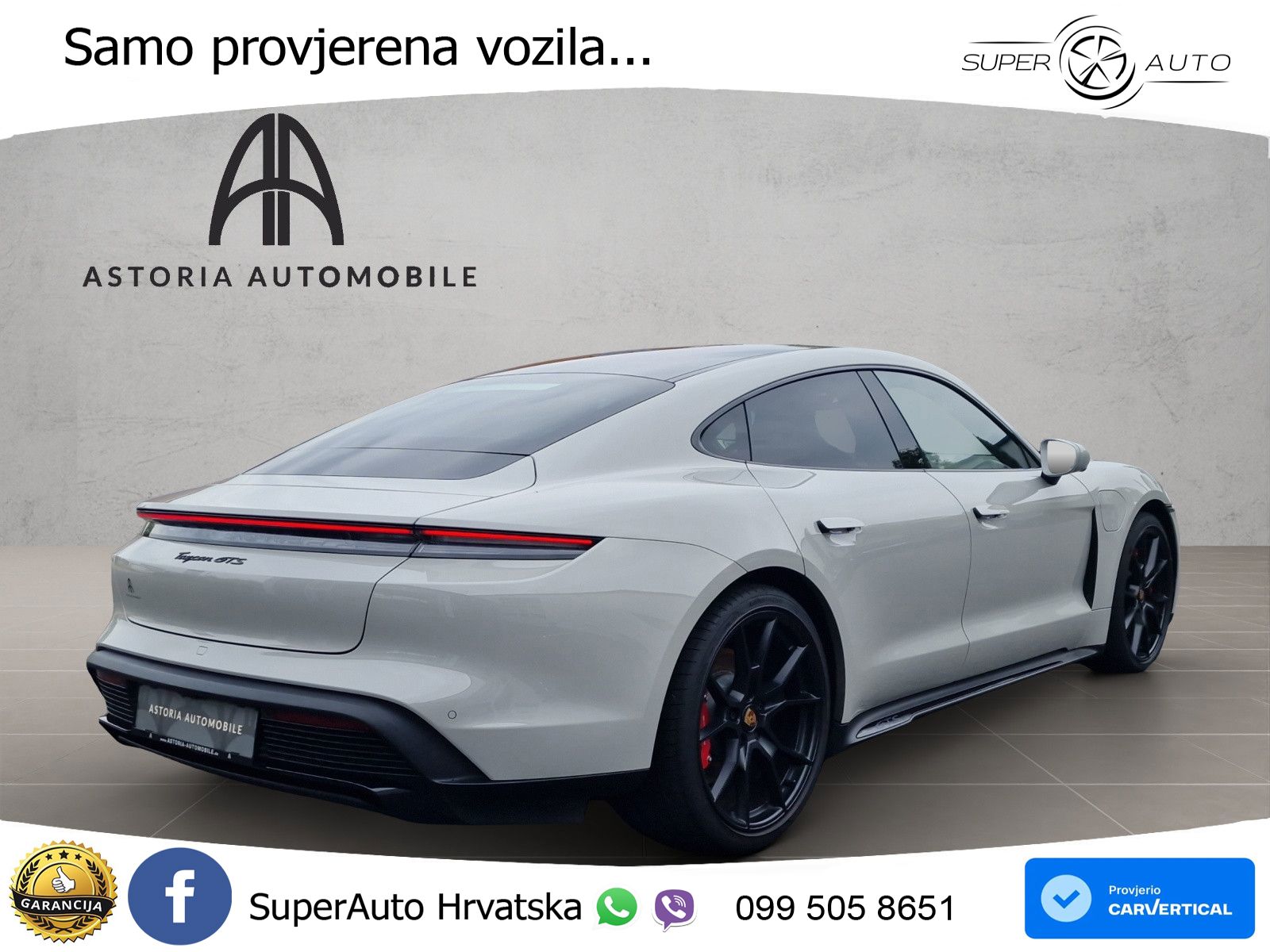 Porsche Taycan GTS Performance Plus 93.4 kWh (598 KS)