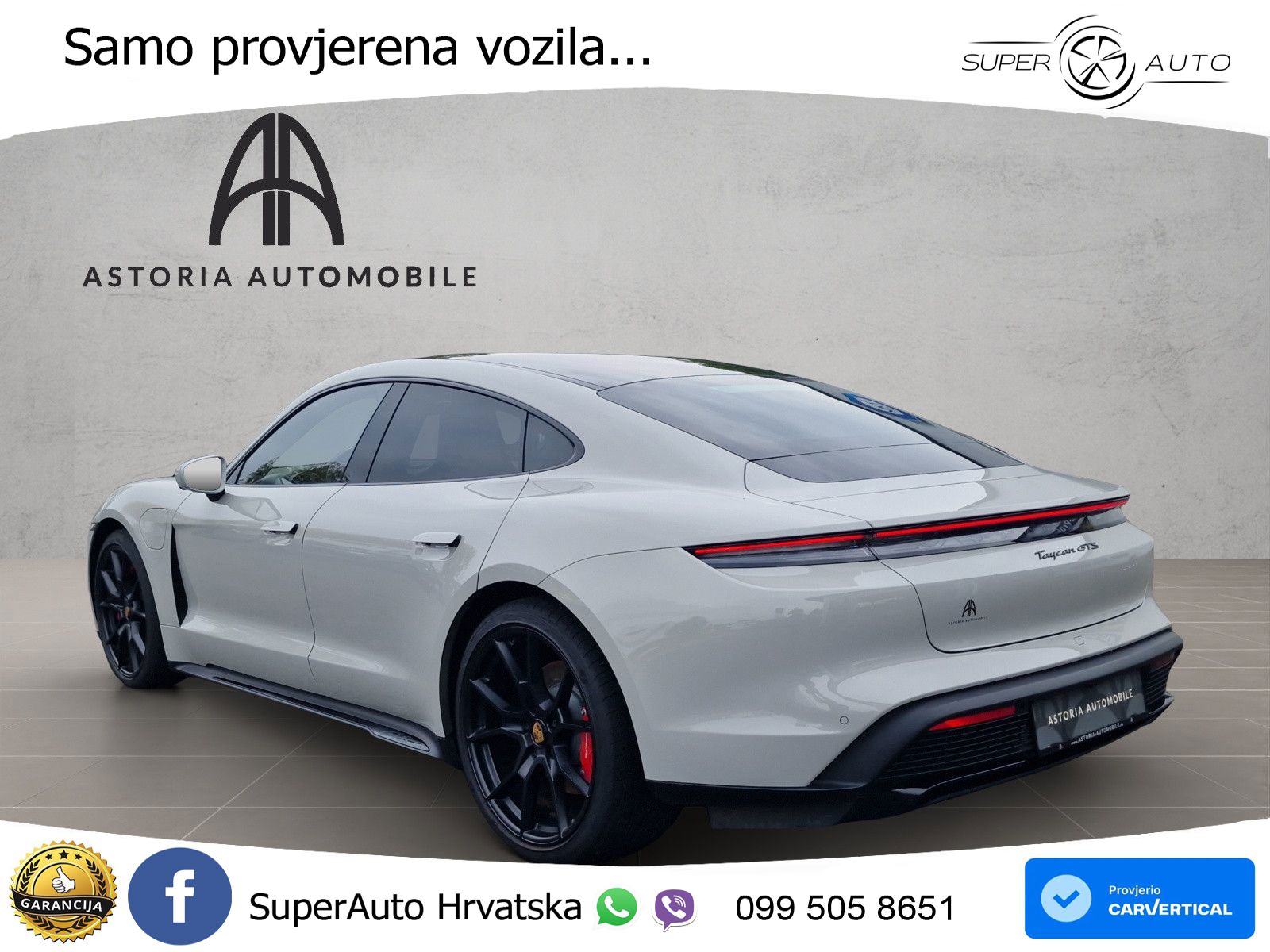Porsche Taycan GTS Performance Plus 93.4 kWh (598 KS)