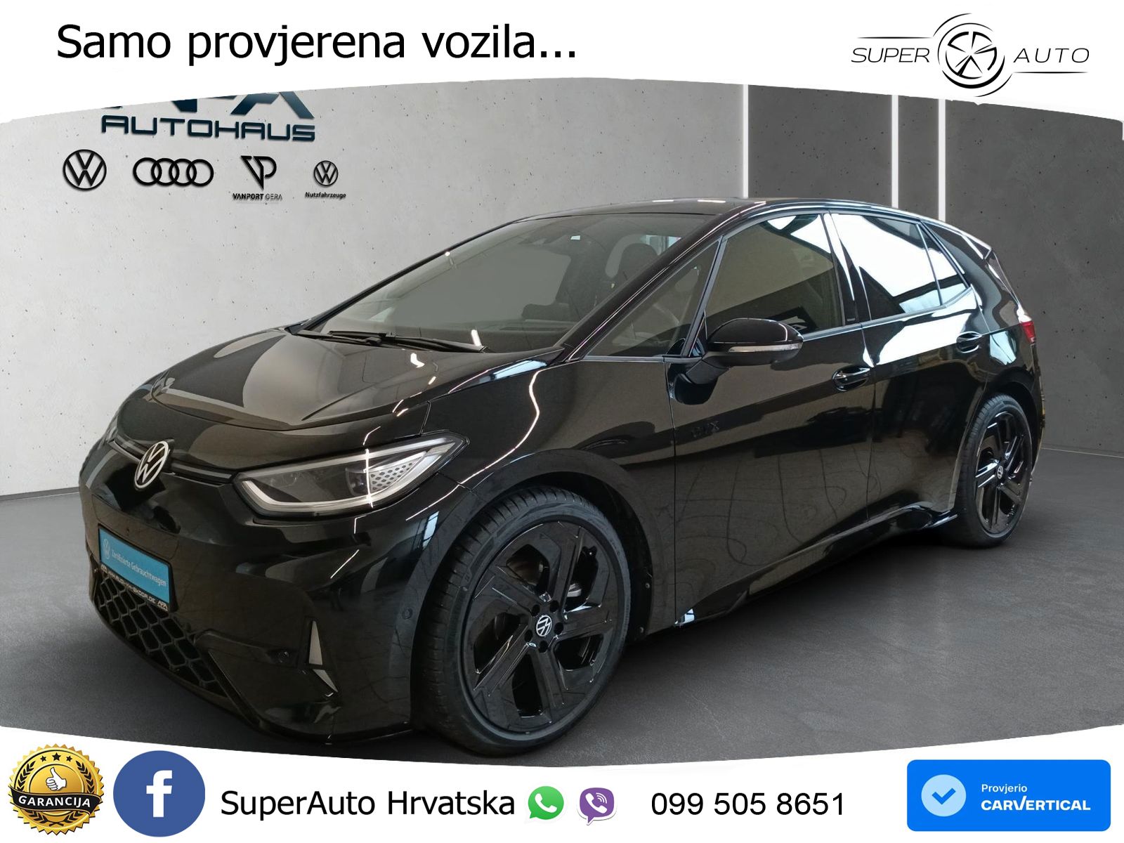 Volkswagen ID.3 GTX Performance 84 kWh (326 KS) LED+GR SJED+ACC