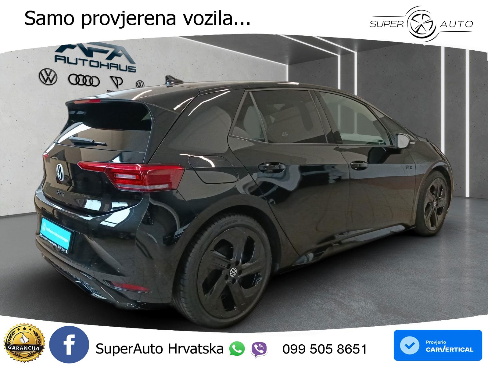 Volkswagen ID.3 GTX Performance 84 kWh (326 KS) LED+GR SJED+ACC