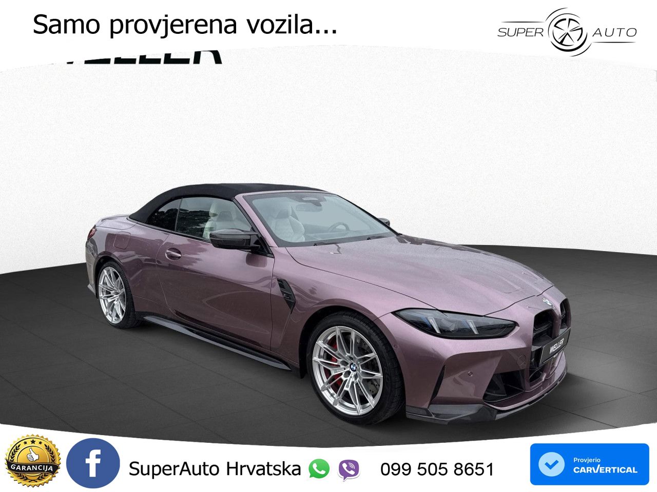 BMW M4 Convertible Competition 3.0 (530 KS) xDrive Steptronic LED+GR SJED+ACC