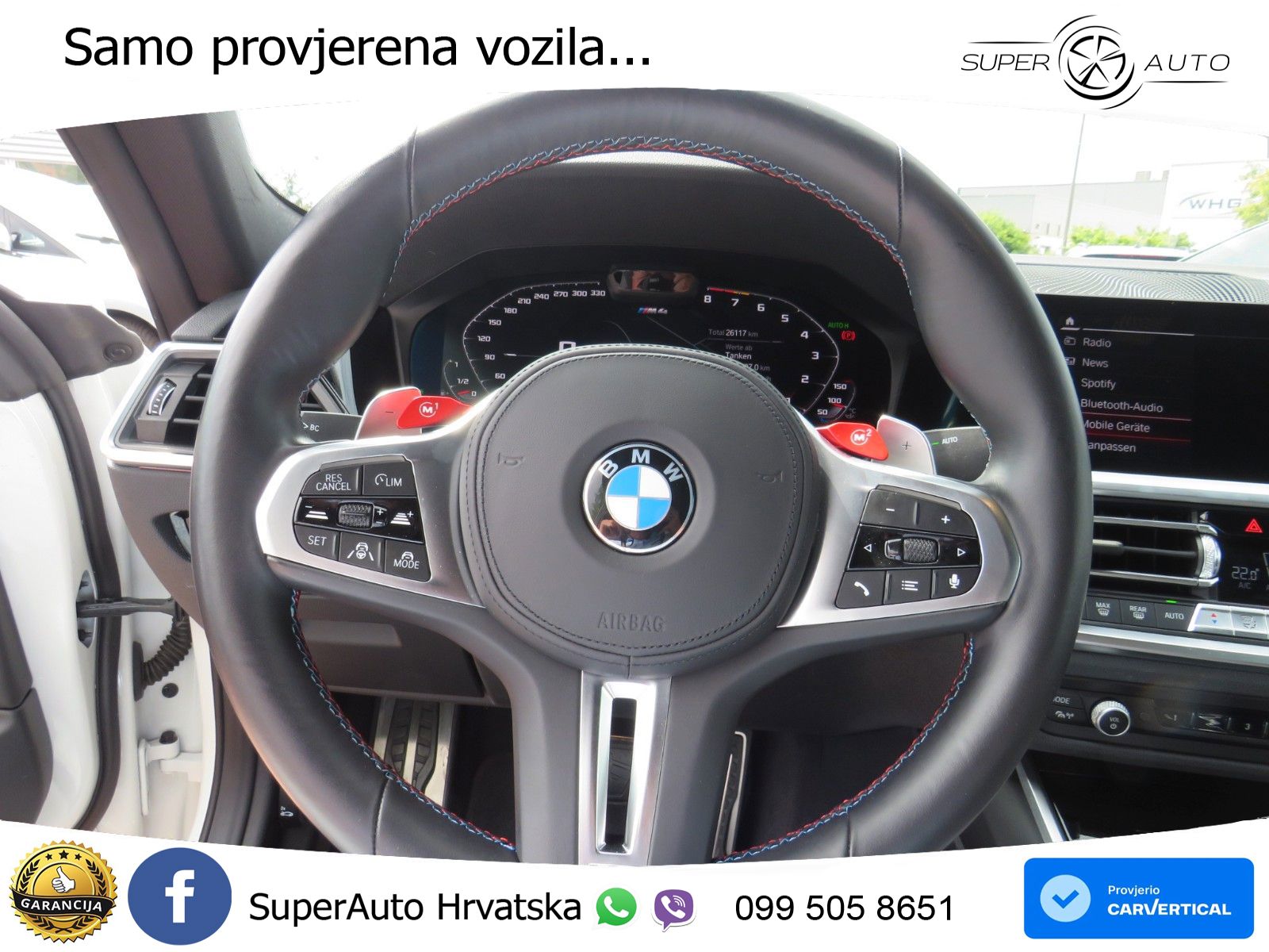 BMW M4 Competition 3.0 (510 KS) Steptronic LED+GR SJED+ACC