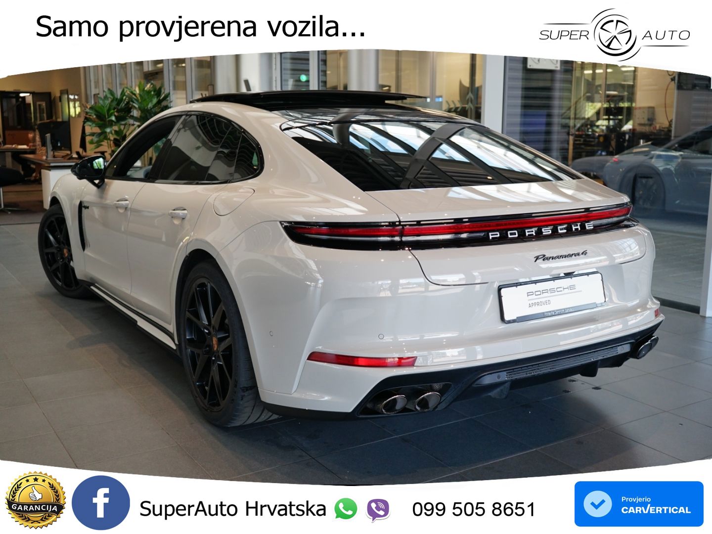 Porsche Panamera 4 2.9 V6 (470 KS) E-Hybrid PDK ACC+HEAD+4xGR SJED+360+PANO