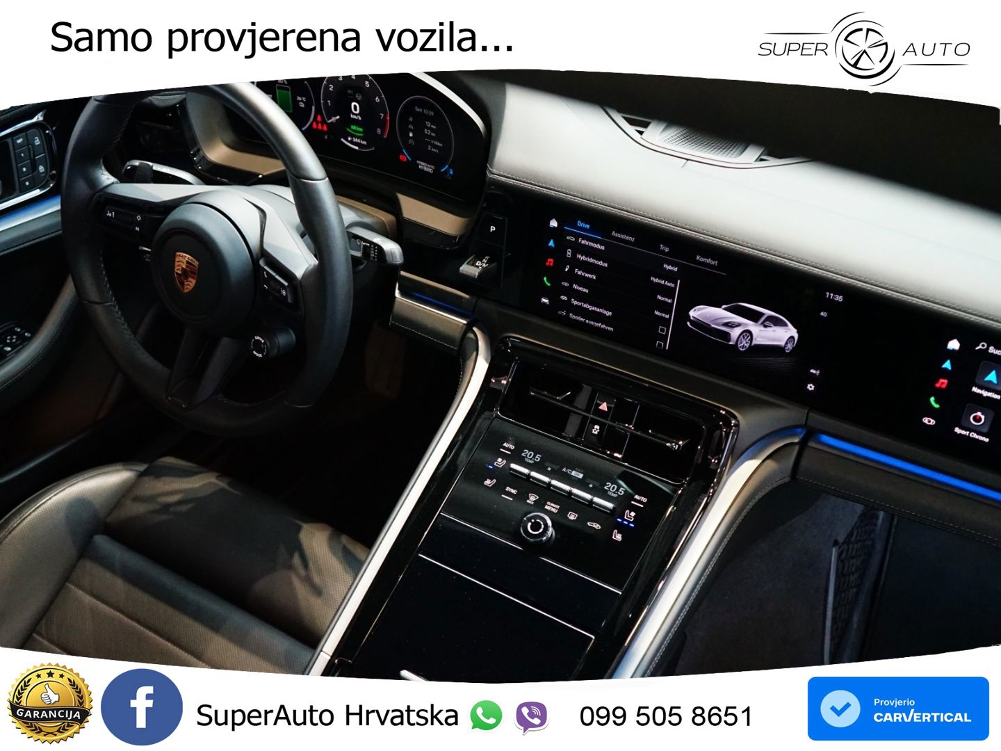 Porsche Panamera 4 2.9 V6 (470 KS) E-Hybrid PDK ACC+HEAD+4xGR SJED+360+PANO