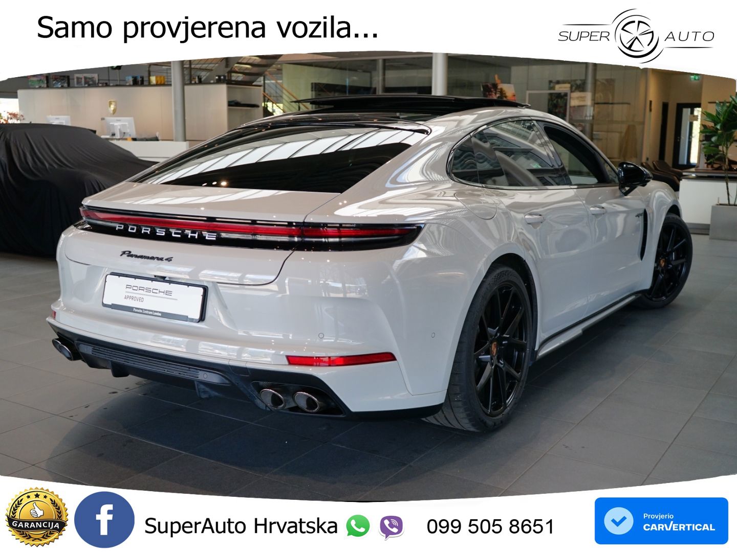 Porsche Panamera 4 2.9 V6 (470 KS) E-Hybrid PDK ACC+HEAD+4xGR SJED+360+PANO