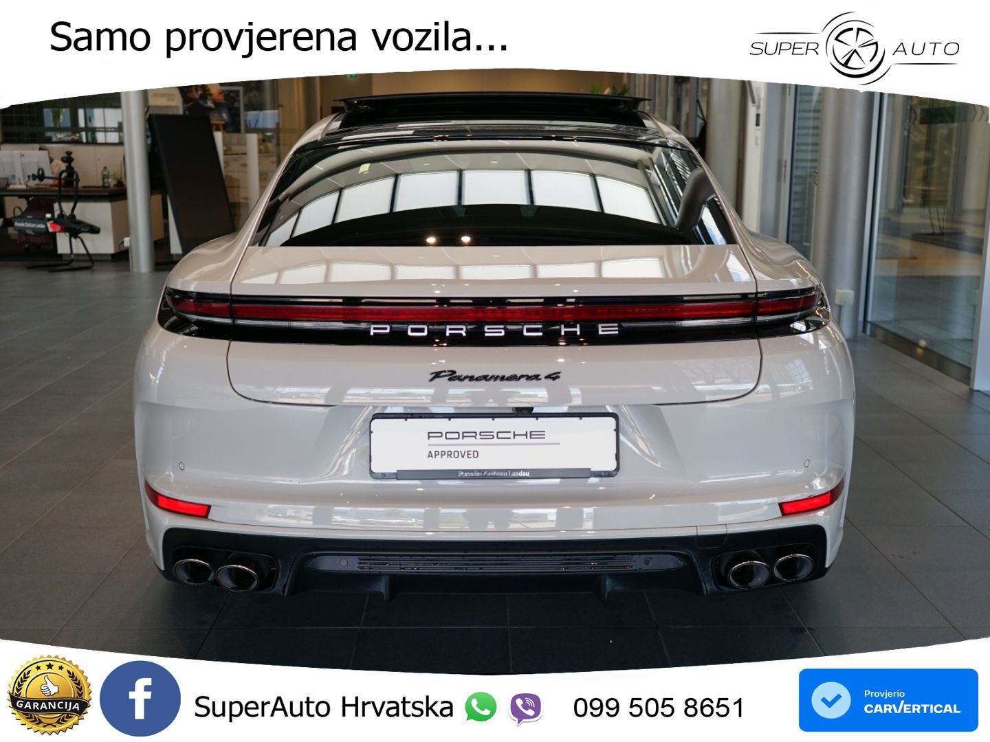 Porsche Panamera 4 2.9 V6 (470 KS) E-Hybrid PDK ACC+HEAD+4xGR SJED+360+PANO