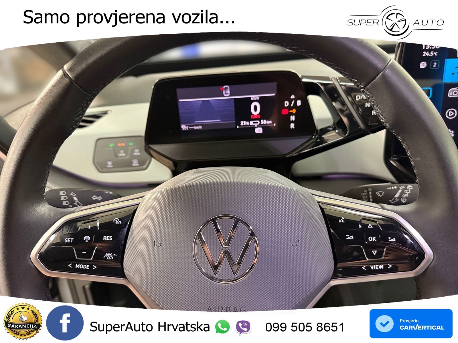 Volkswagen ID.3 Pro 62 kWh (204 KS) LED+GR SJED+ACC