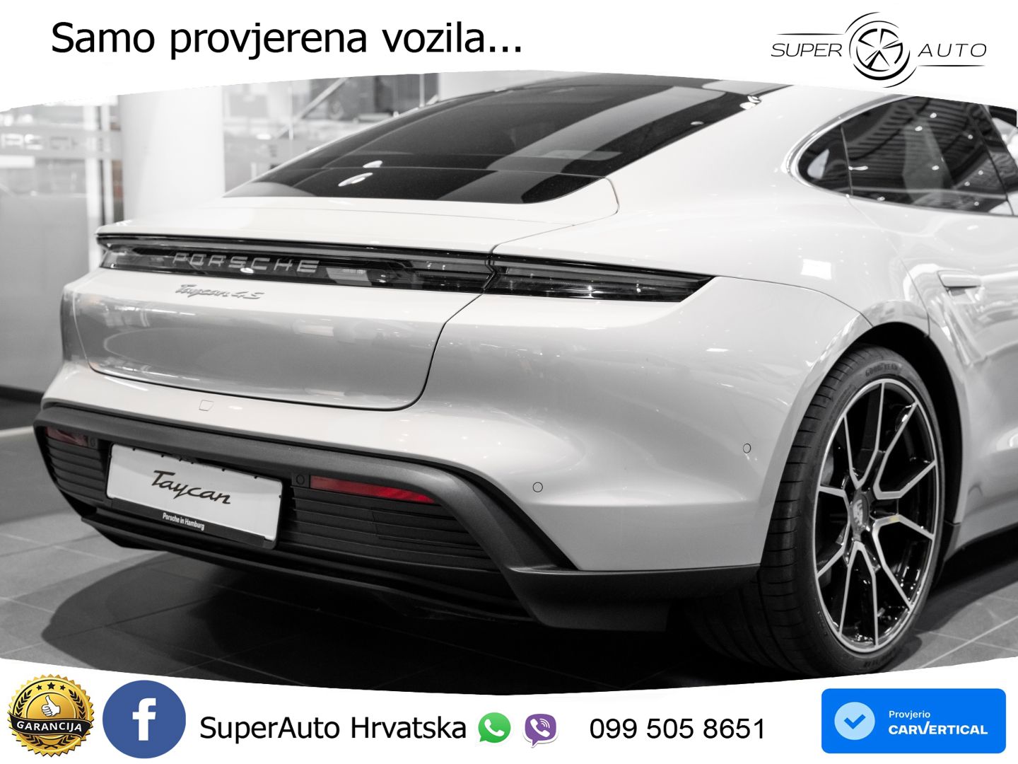 Porsche Taycan 4S 105 kWh (598 KS)