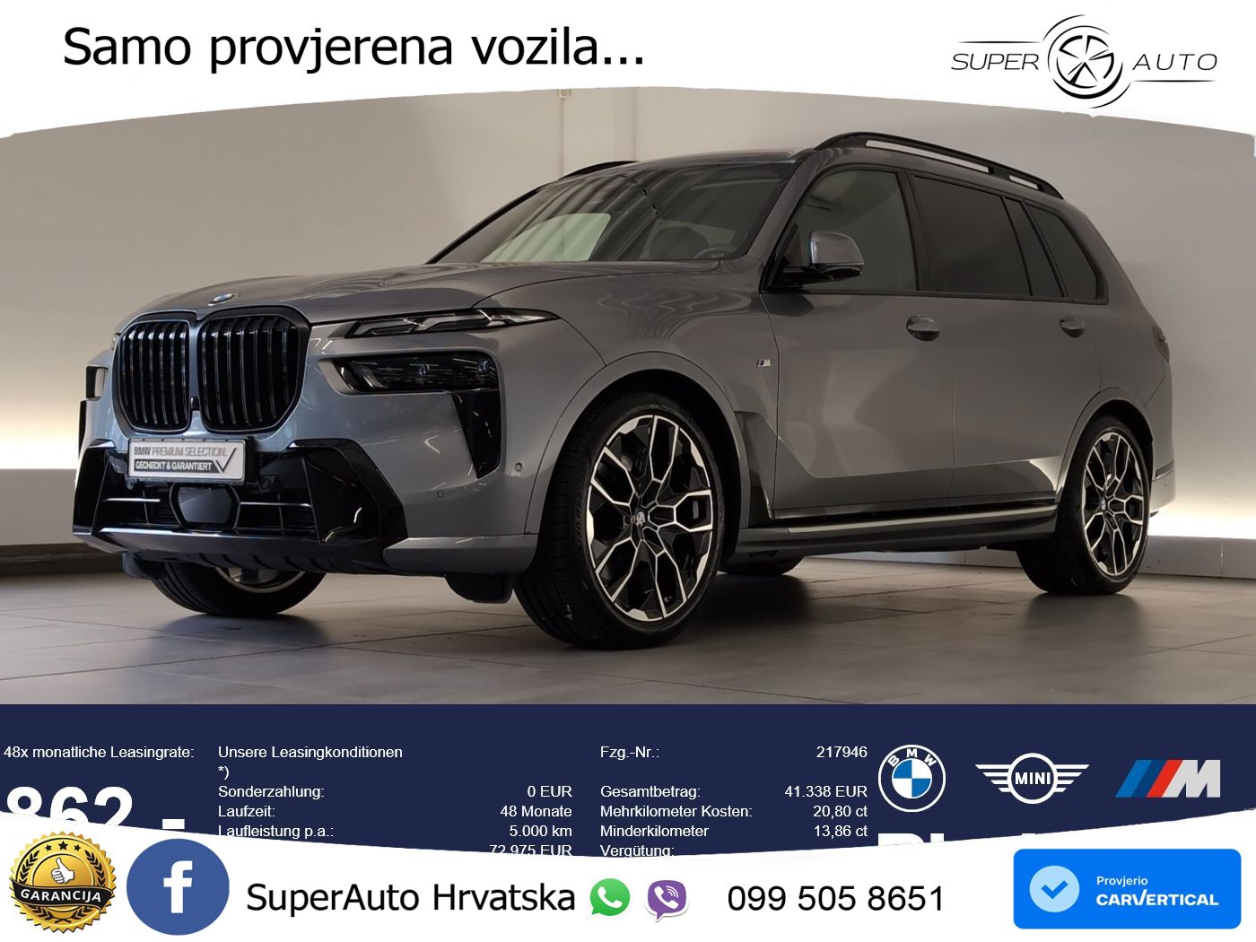 BMW X7 40d (352 KS) xDrive Steptronic M Sport LED+GR SJED+ACC