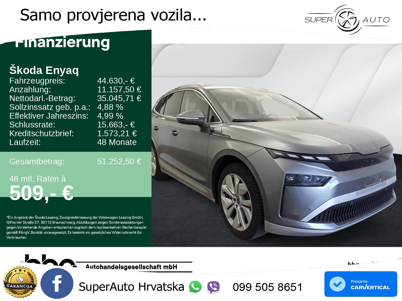 Škoda Enyaq 85 82 kWh (286 KS) LED+GR SJED+ACC