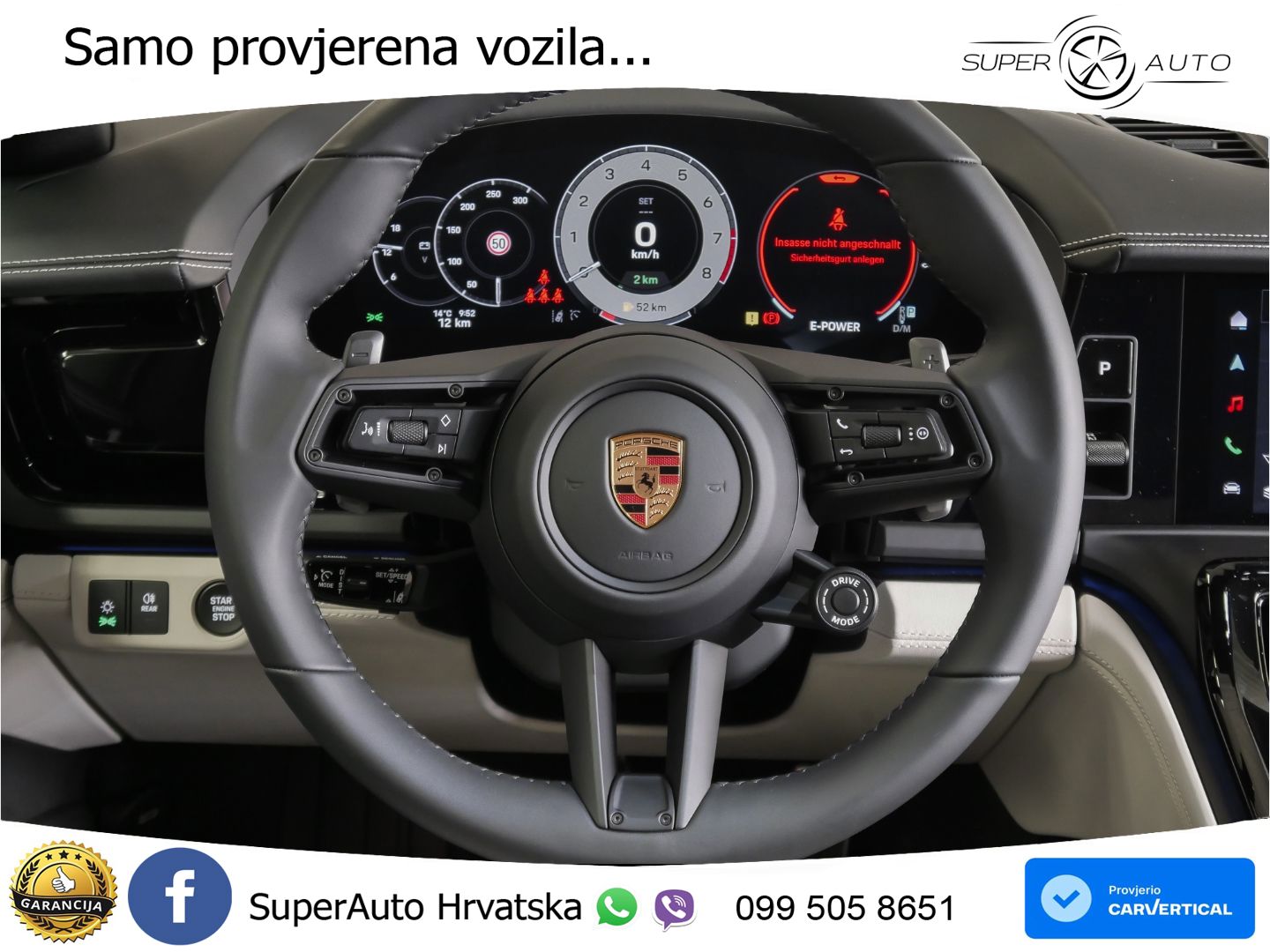 Porsche Panamera 4 2.9 V6 (470 KS) E-Hybrid PDK ZRAČNI+ACC+GR SJED+KAM+PANO
