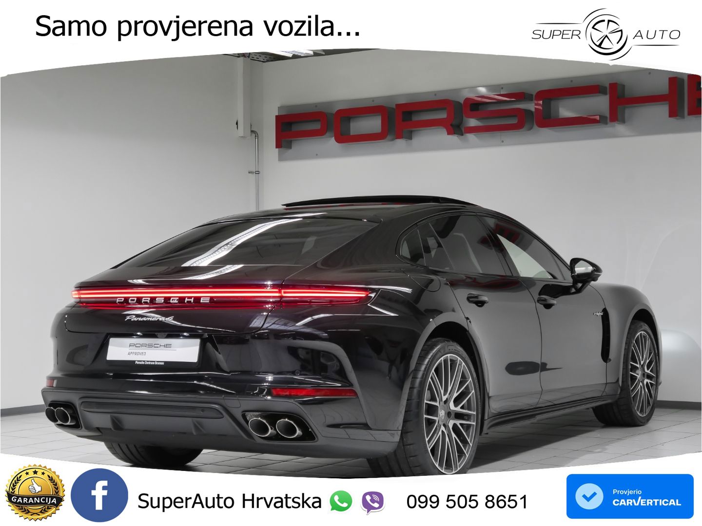 Porsche Panamera 4 2.9 V6 (470 KS) E-Hybrid PDK ZRAČNI+ACC+GR SJED+KAM+PANO