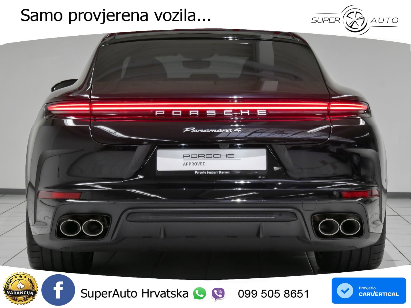Porsche Panamera 4 2.9 V6 (470 KS) E-Hybrid PDK ZRAČNI+ACC+GR SJED+KAM+PANO