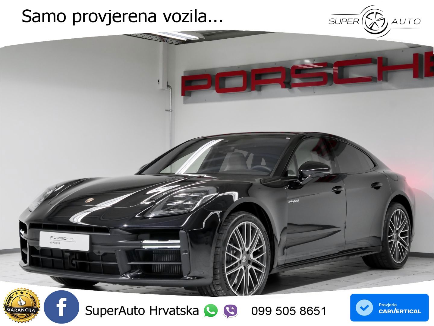 Porsche Panamera 4 2.9 V6 (470 KS) E-Hybrid PDK ZRAČNI+ACC+GR SJED+KAM+PANO