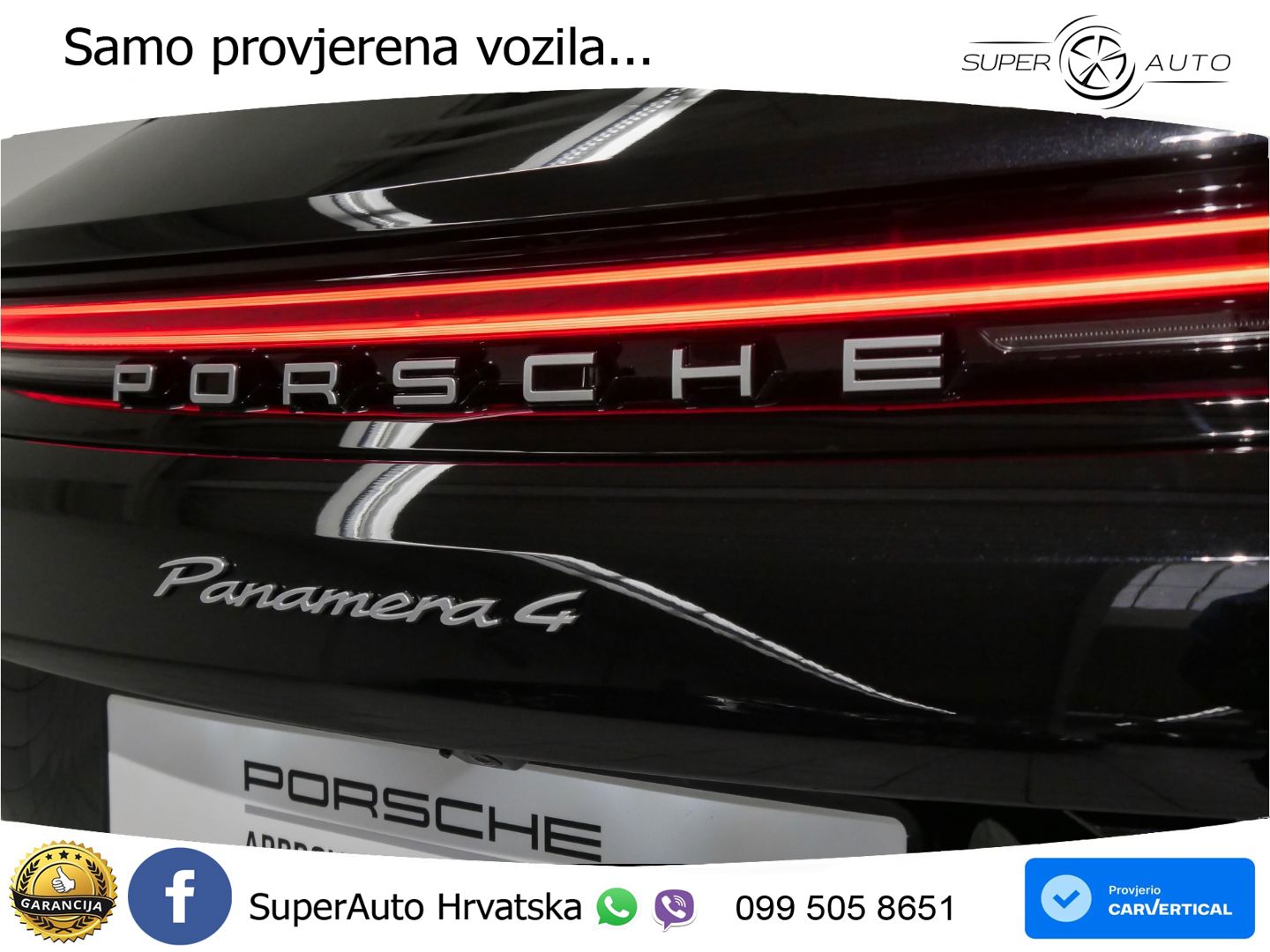 Porsche Panamera 4 2.9 V6 (470 KS) E-Hybrid PDK ZRAČNI+ACC+GR SJED+KAM+PANO