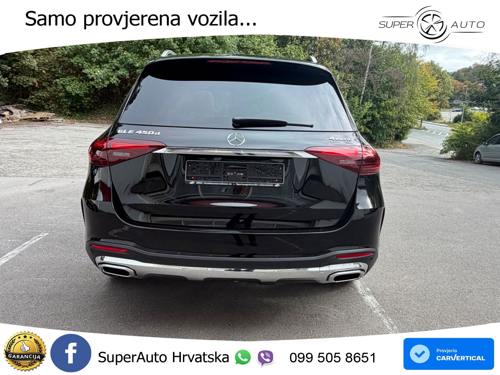 Mercedes GLE 450d (367 KS) EQ Boost 4MATIC 9G-TRONIC AMG ZRAČNI+ACC+GR SJED+KAM+PANO