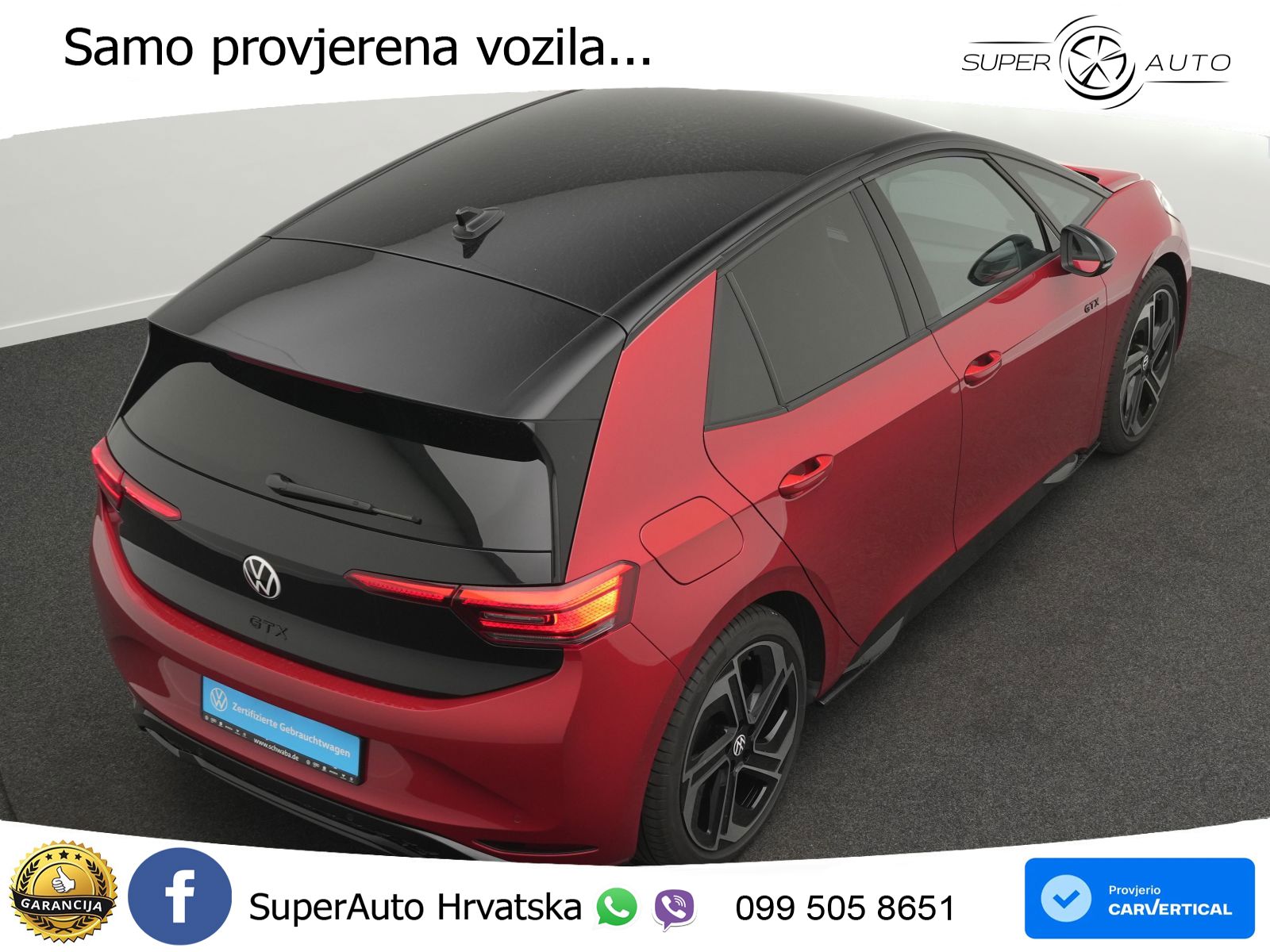 Volkswagen ID.3 GTX 84 kWh (286 KS) LED+GR SJED+ACC