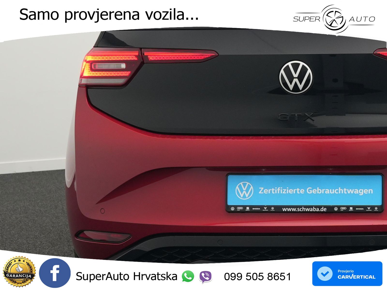 Volkswagen ID.3 GTX 84 kWh (286 KS) LED+GR SJED+ACC