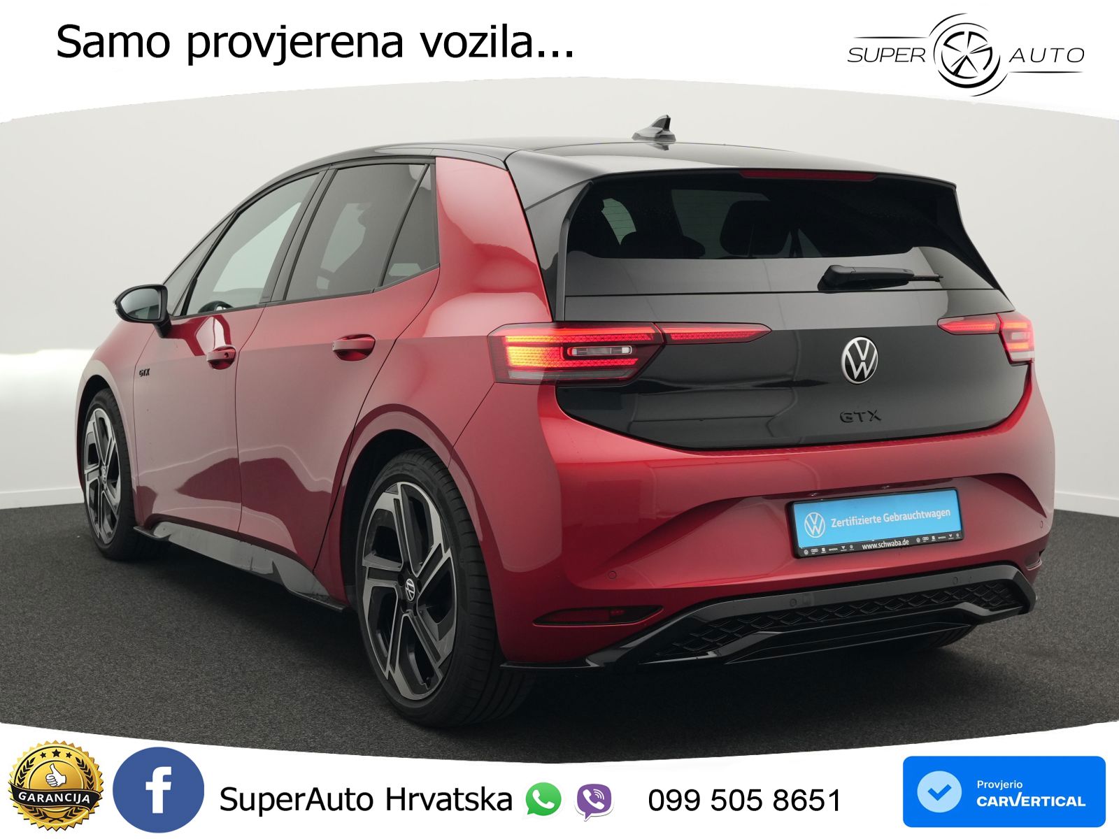 Volkswagen ID.3 GTX 84 kWh (286 KS) LED+GR SJED+ACC