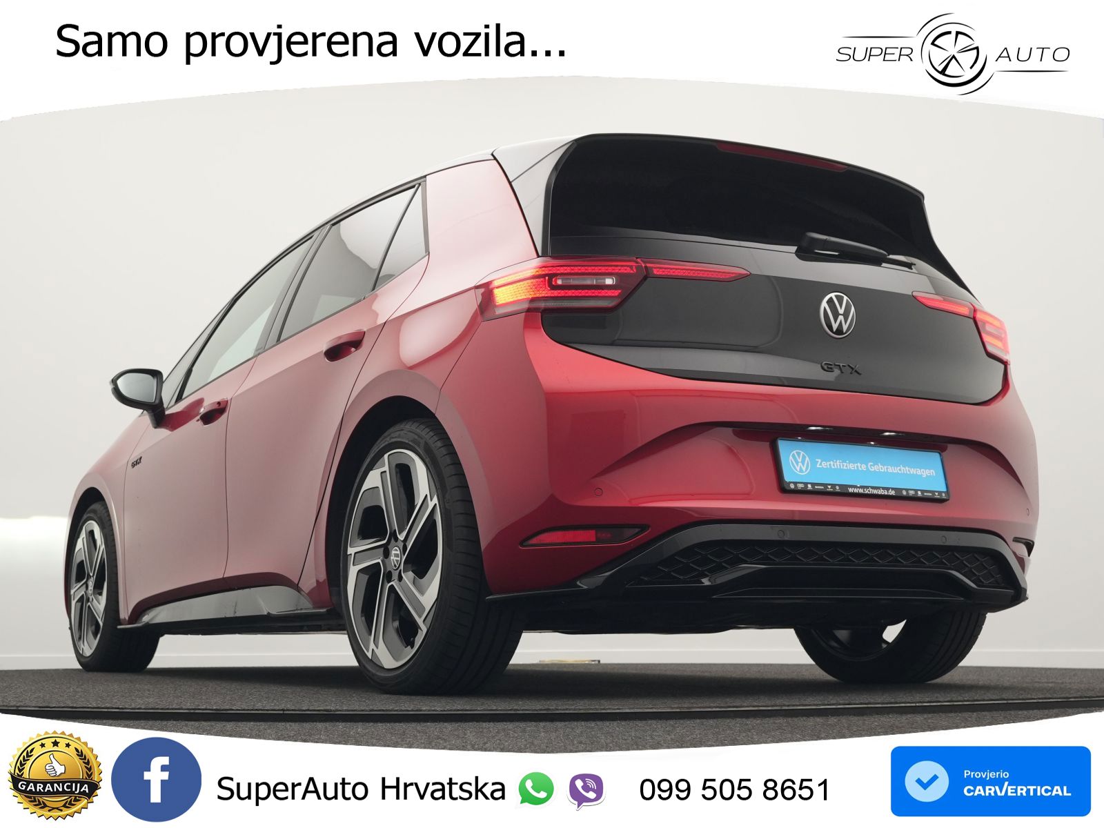 Volkswagen ID.3 GTX 84 kWh (286 KS) LED+GR SJED+ACC