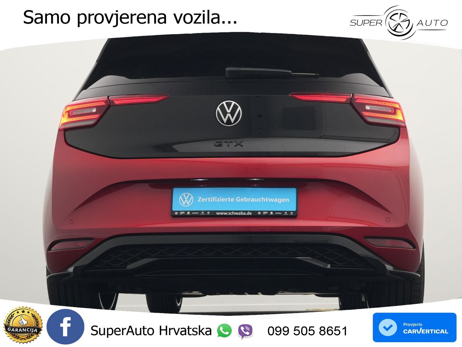 Volkswagen ID.3 GTX 84 kWh (286 KS) LED+GR SJED+ACC