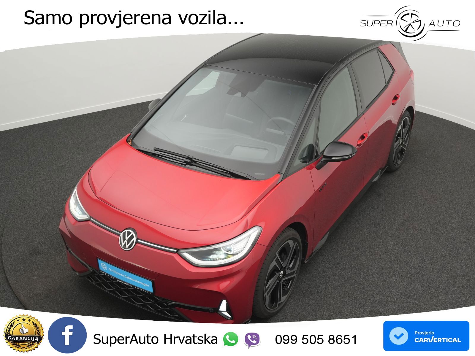Volkswagen ID.3 GTX 84 kWh (286 KS) LED+GR SJED+ACC