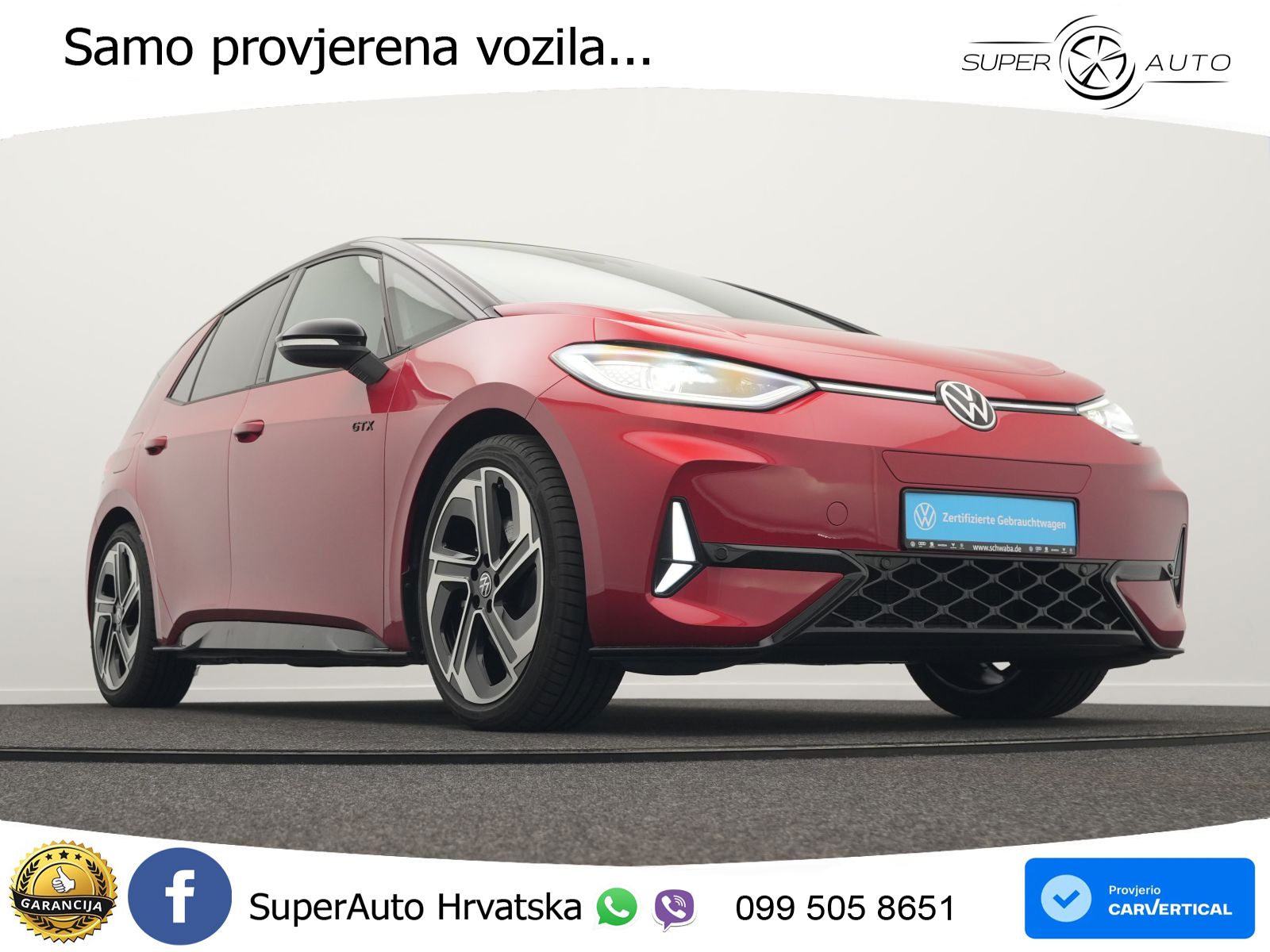 Volkswagen ID.3 GTX 84 kWh (286 KS) LED+GR SJED+ACC