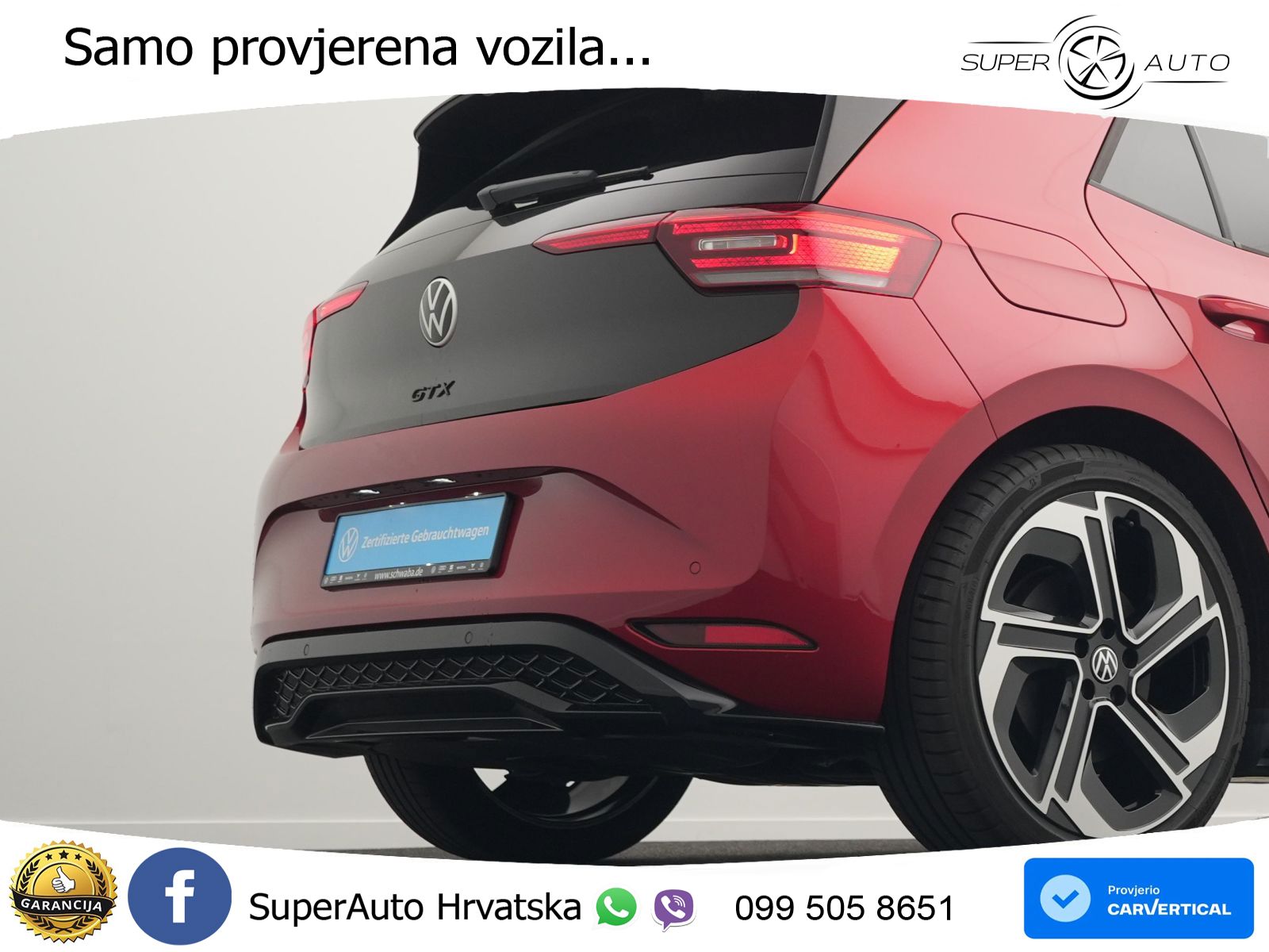 Volkswagen ID.3 GTX 84 kWh (286 KS) LED+GR SJED+ACC