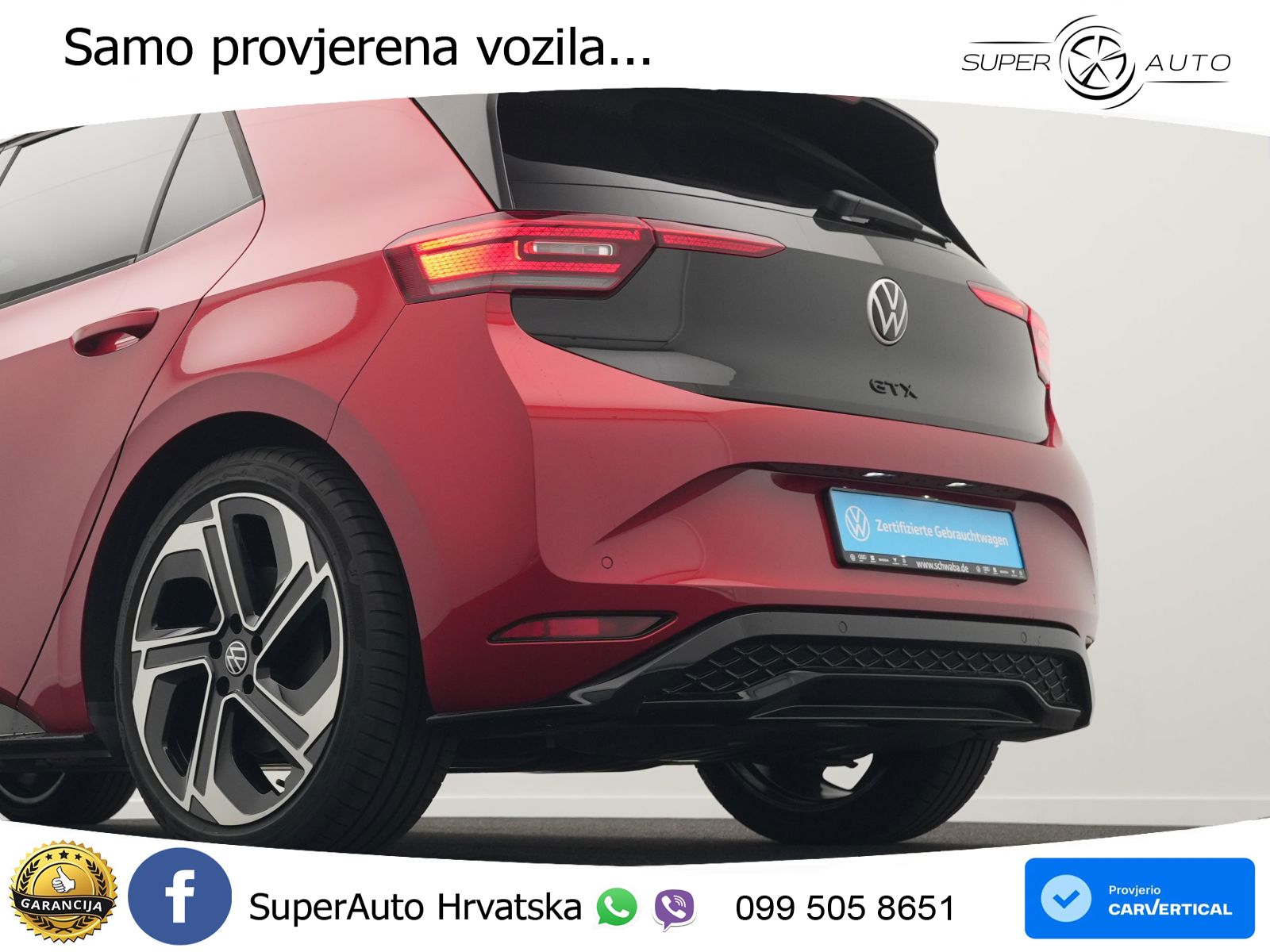 Volkswagen ID.3 GTX 84 kWh (286 KS) LED+GR SJED+ACC